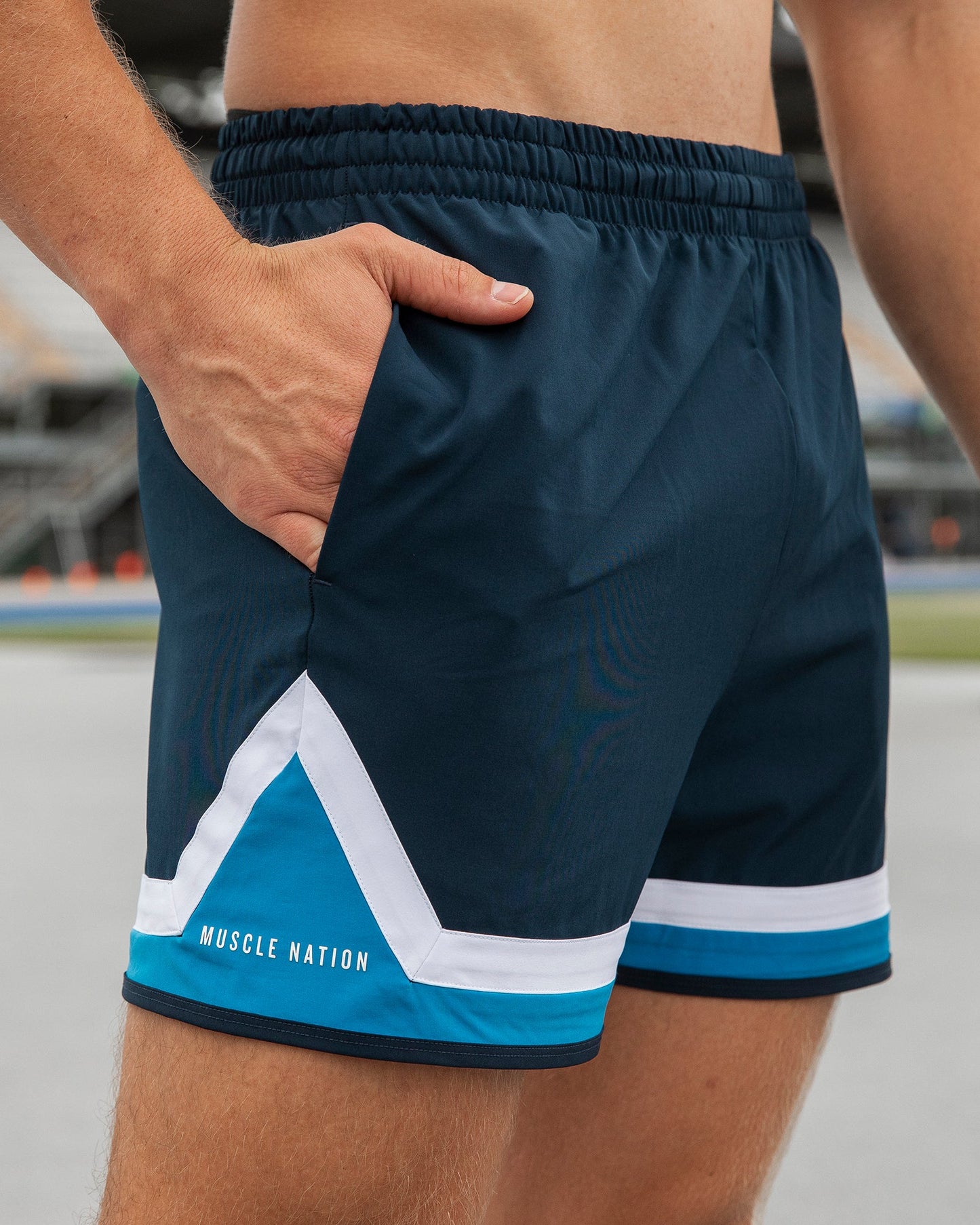 Player 4" Active Shorts - Navy-Shorts-S-112429NAVY-S-MNAPPRL35536-1-Muscle Nation