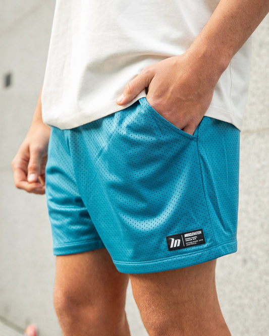 Lay Up 3.5" Shorts - Indigo-Shorts-S-052404INGO-S-MNAPPRL31839-1-Muscle Nation