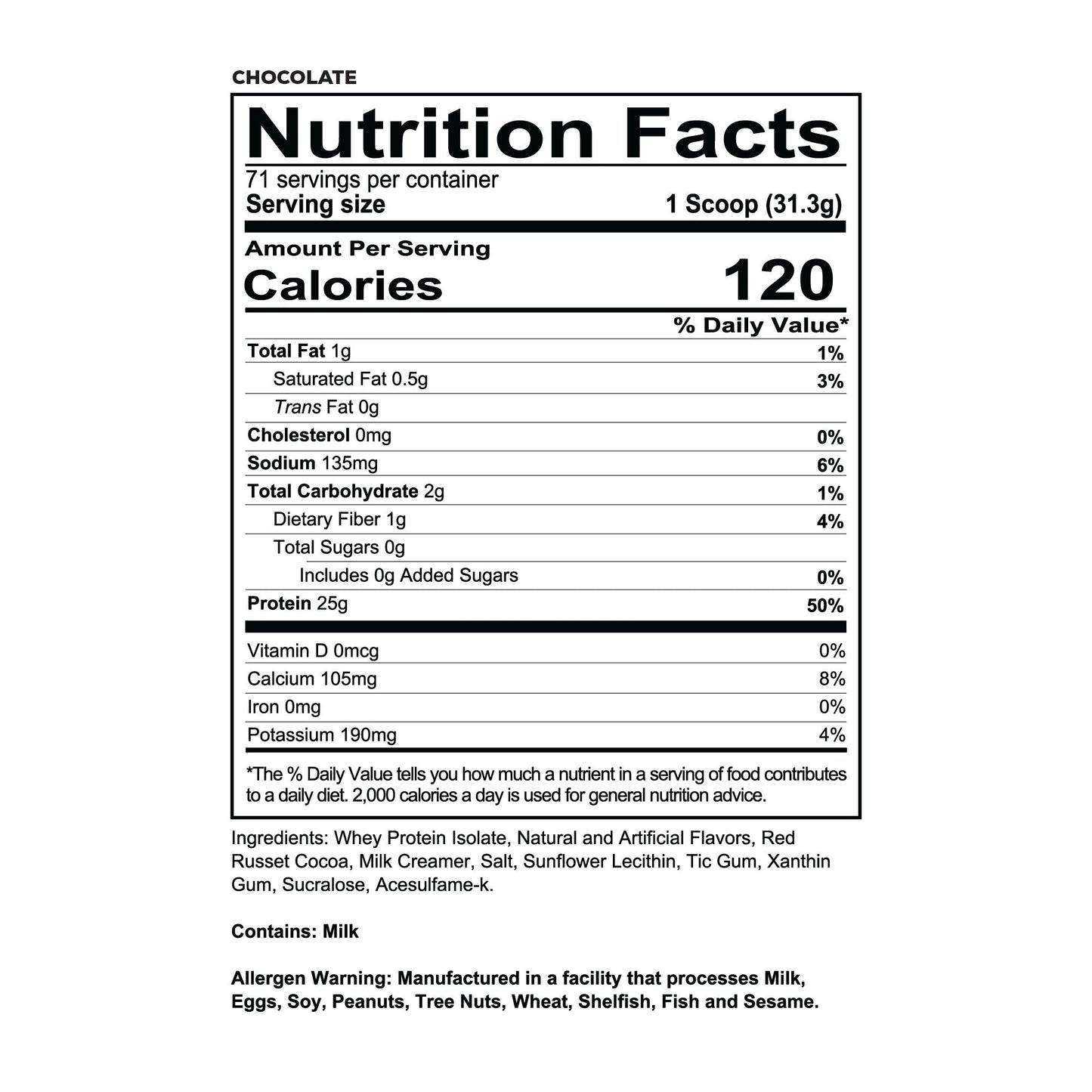 Isotope - 100% Whey Isolate Protein (5 LB)