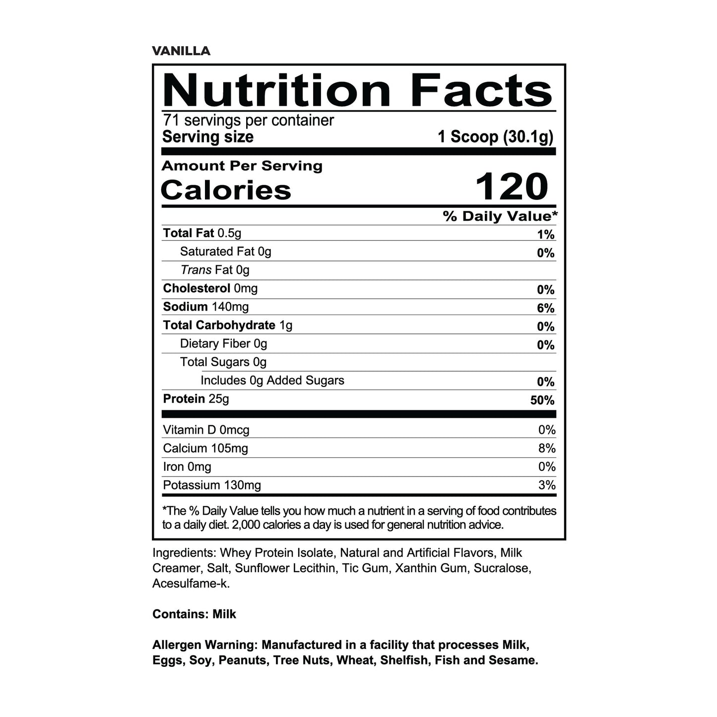 Isotope - 100% Whey Isolate Protein (5 LB)