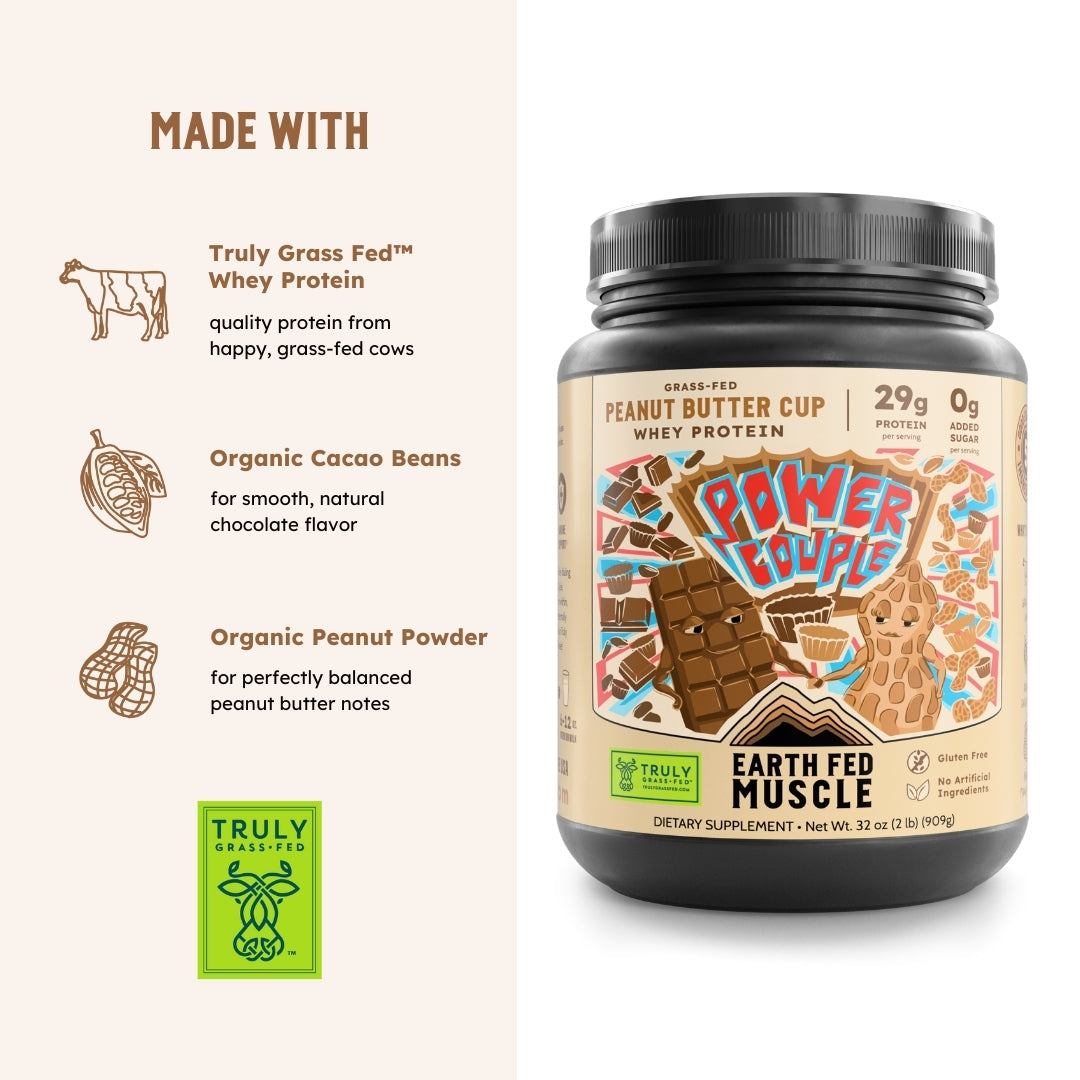 Power Couple Peanut Butter Cup Grass-Fed Whey Protein