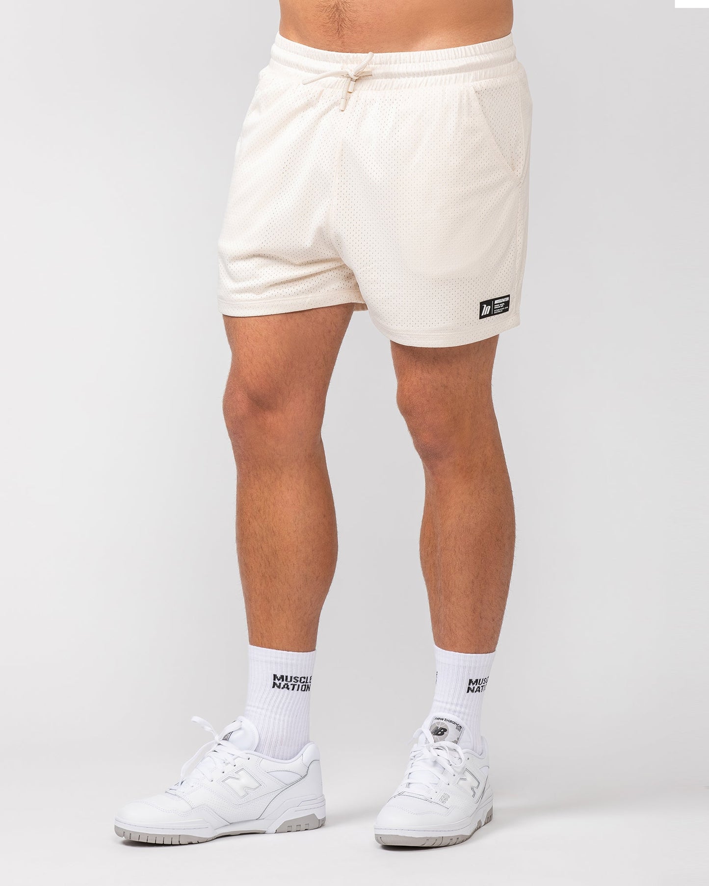 Lay Up 3.5" Shorts - Travertine-Shorts-S-052404TRAV-S-MNAPPRL31846-3-Muscle Nation