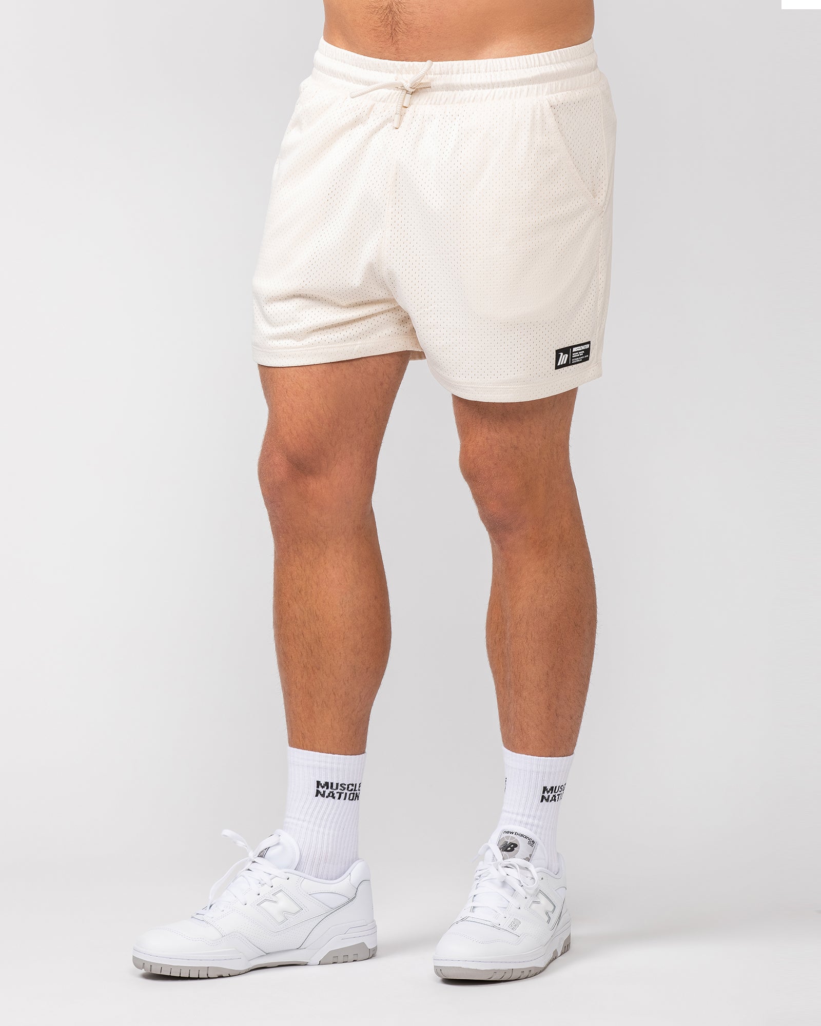 Lay Up 3.5" Shorts - Travertine-Shorts-S-052404TRAV-S-MNAPPRL31846-3-Muscle Nation