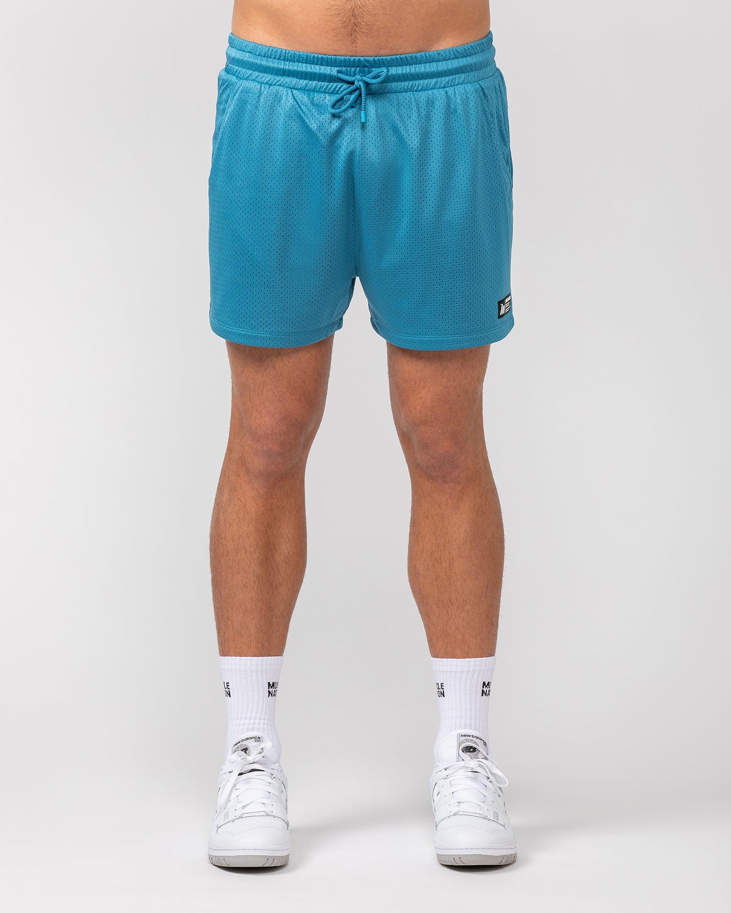 Lay Up 3.5" Shorts - Indigo-Shorts-S-052404INGO-S-MNAPPRL31839-3-Muscle Nation