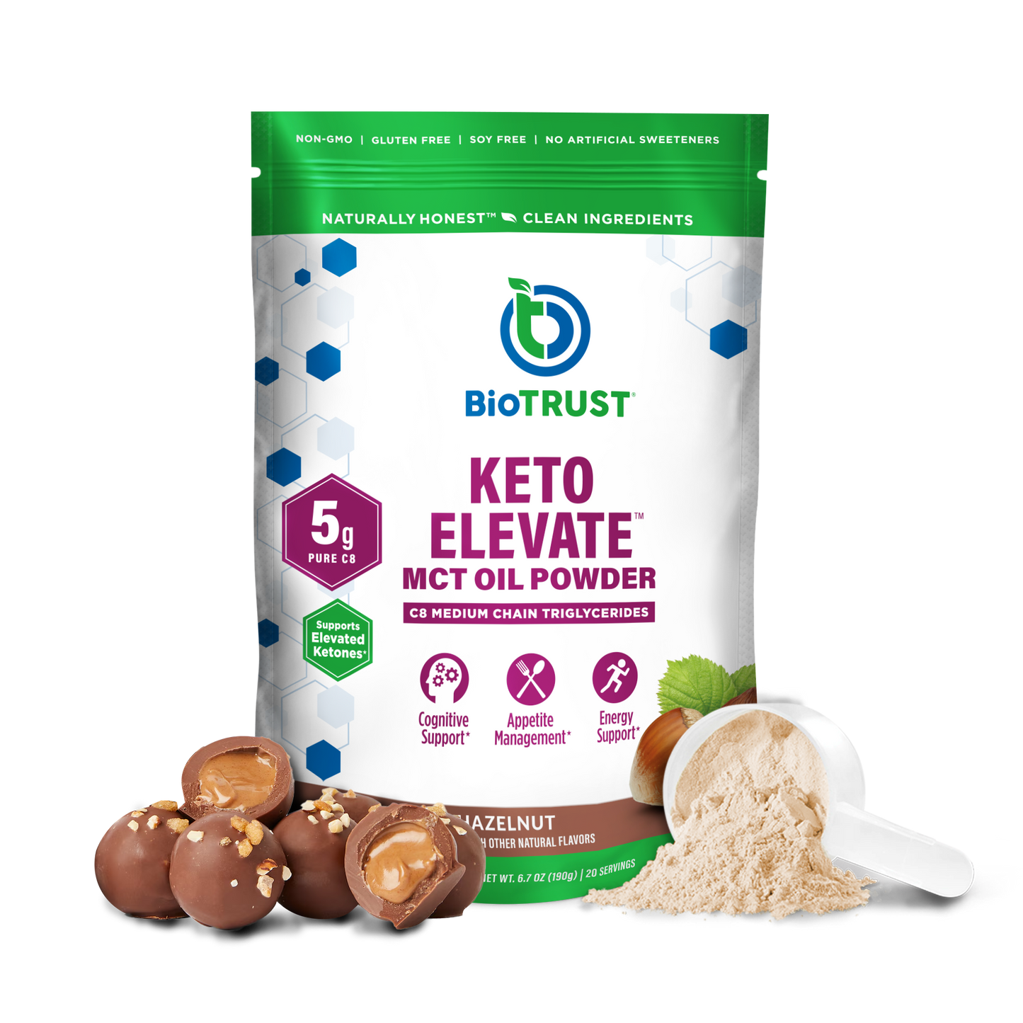 KETO ELEVATE? C8 MCT OIL POWDER (3 Delicious Flavors)