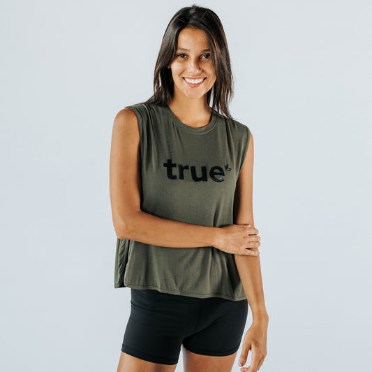 Women's Khaki Crop