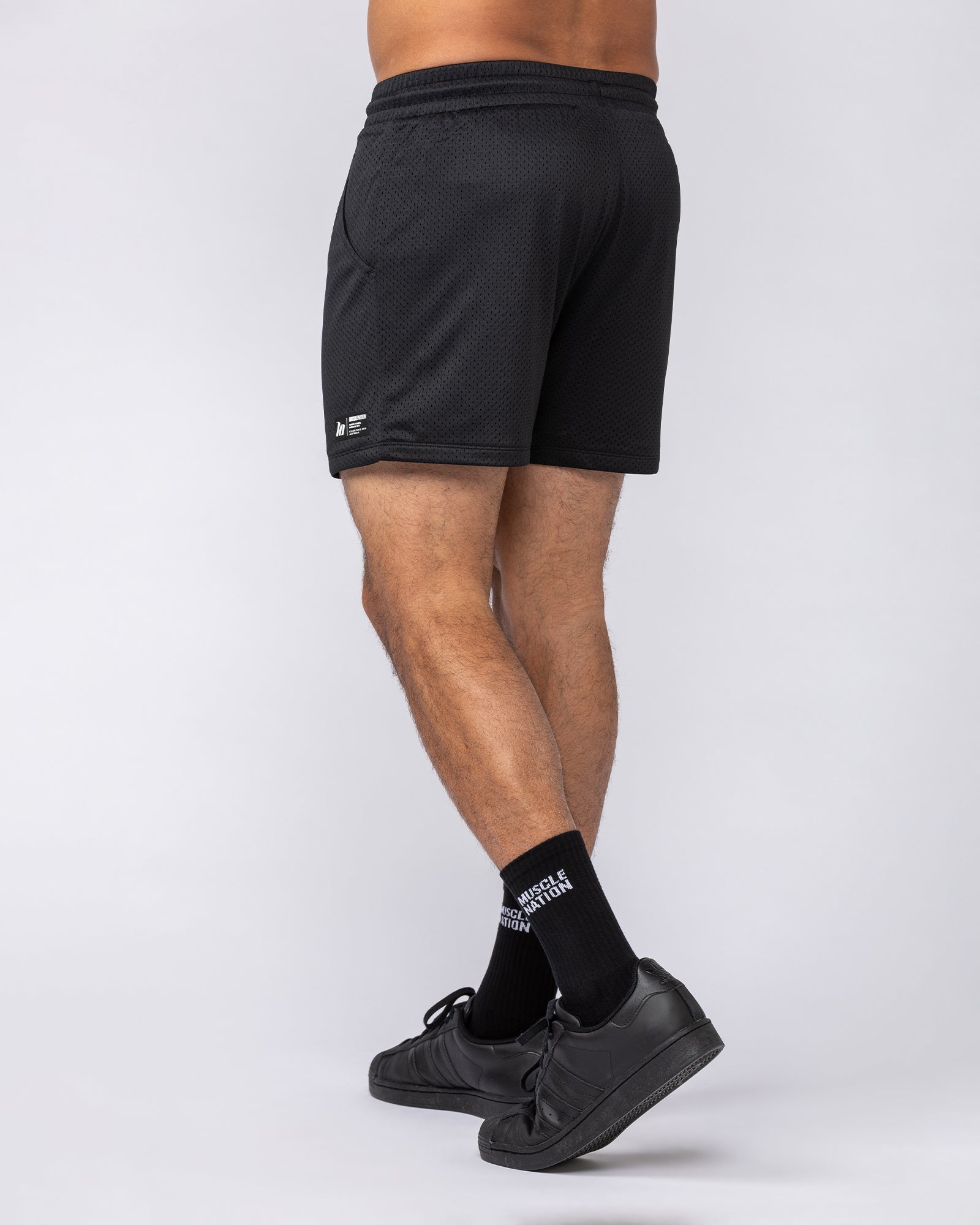 Lay Up 3.5" Shorts - Black-Shorts-S-072348BLK-S-MNAPPRL25618-3-Muscle Nation