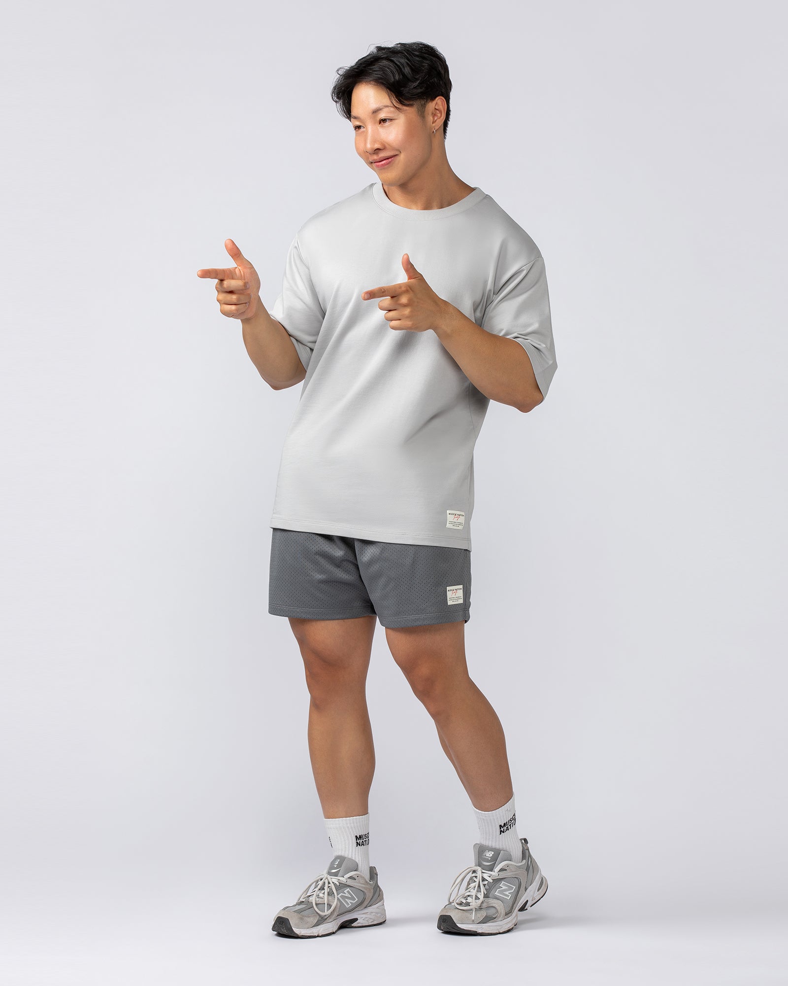 Lee Lem Boxy Loopback Tee - Ice Grey-T-Shirts-XS-022547ICEGREY-XS-MNAPPRL40926-5-Muscle Nation