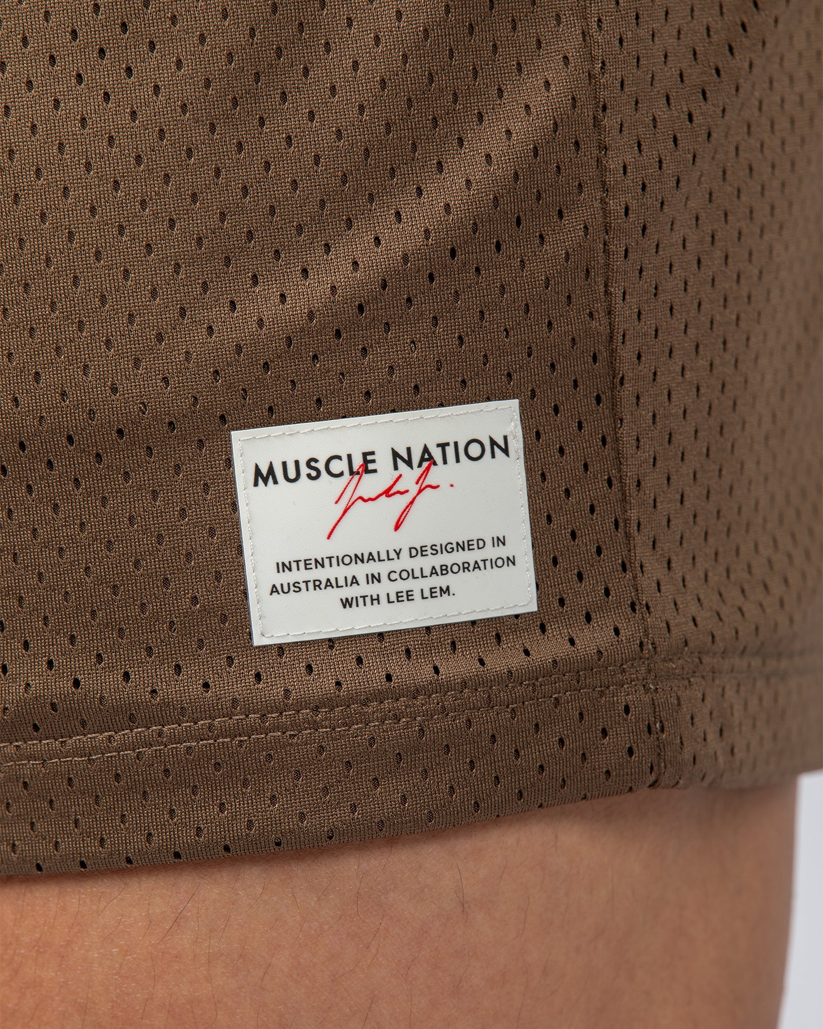 Lee Lem Lay Up 3.5" Shorts - Hazelnut-Shorts-S-022544HZLNT-S-MNAPPRL40983-3-Muscle Nation