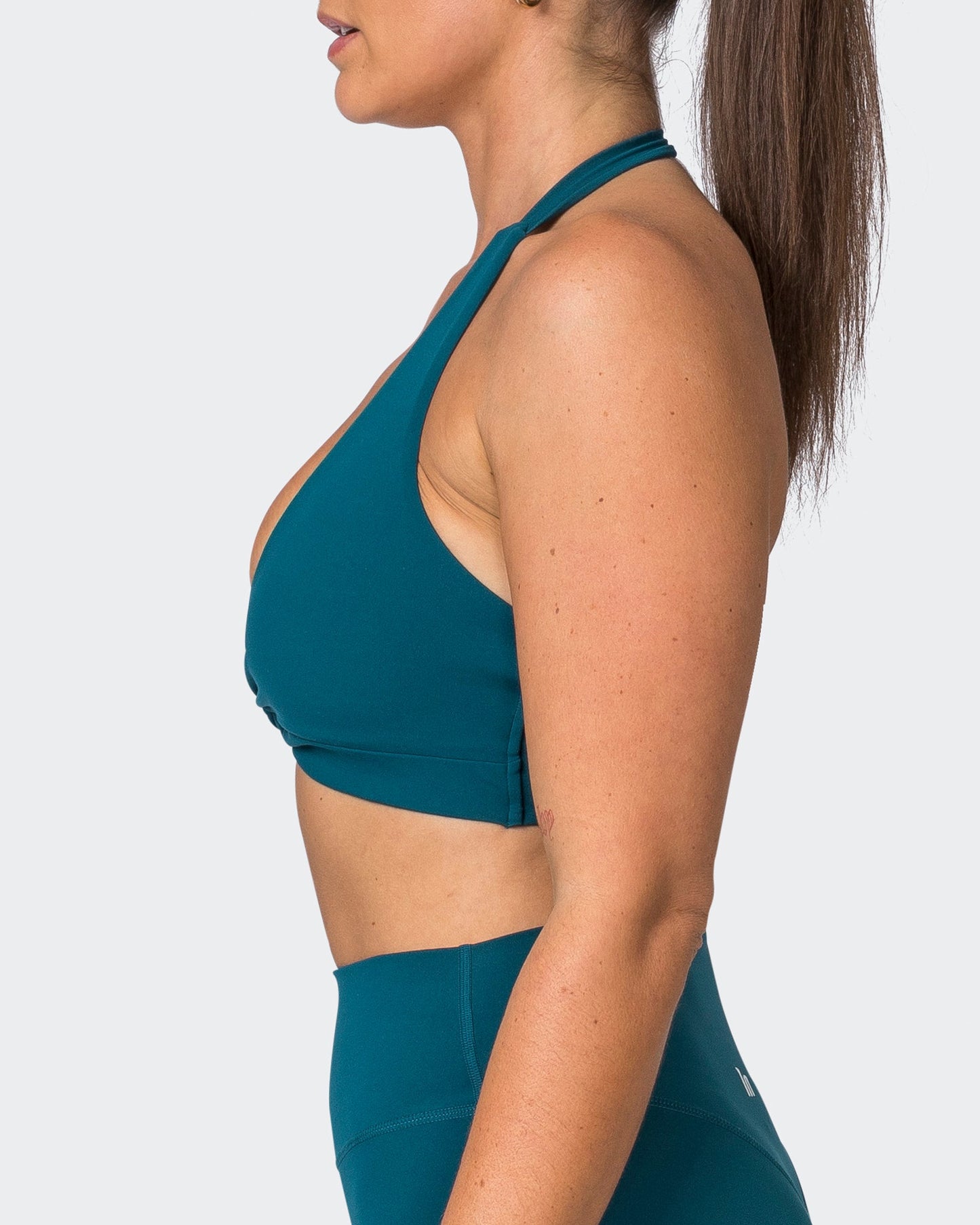 Hype Halter Bralette - Dark Marine-Bralettes-XS-072319DRKMRN-XS-MNAPPRL25689-4-Muscle Nation