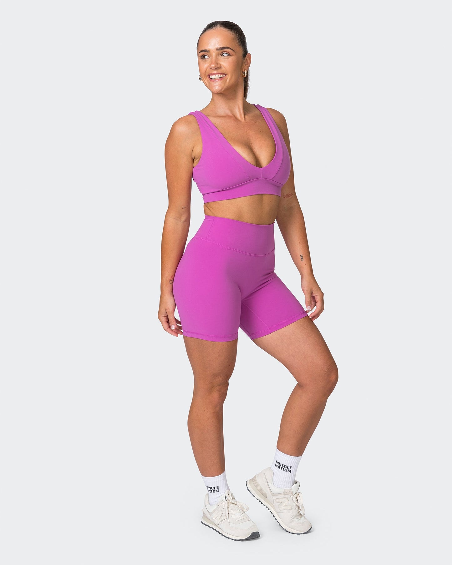 Liberty Zero Rise Bike Shorts - Dahlia-Shorts-XXS-072321DAHLIA-XXS-MNAPPRL25805-7-Muscle Nation