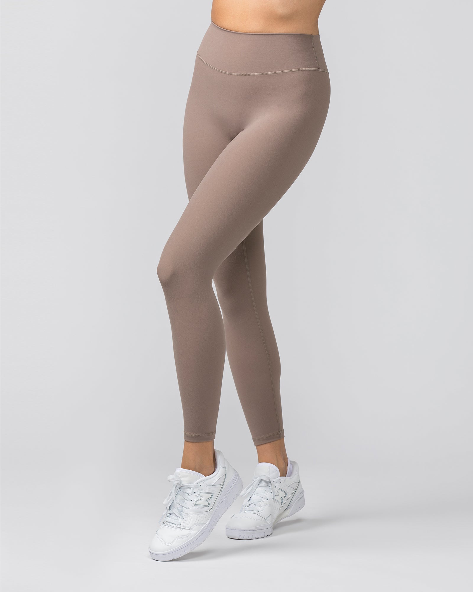 Liberty Zero Rise Ankle Length Leggings - Mushroom-Leggings-XXS-052417MUSHRM-XXS-MNAPPRL31325-3-Muscle Nation