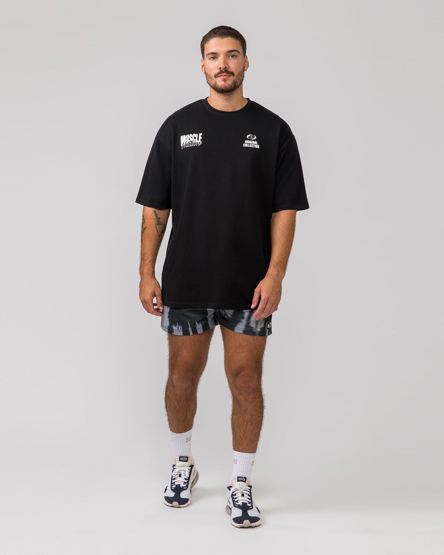 Lay Up 3.5" Shorts - Palm Tree Print-Shorts-S-112342PLMTRE-S-MNAPPRL30712-6-Muscle Nation