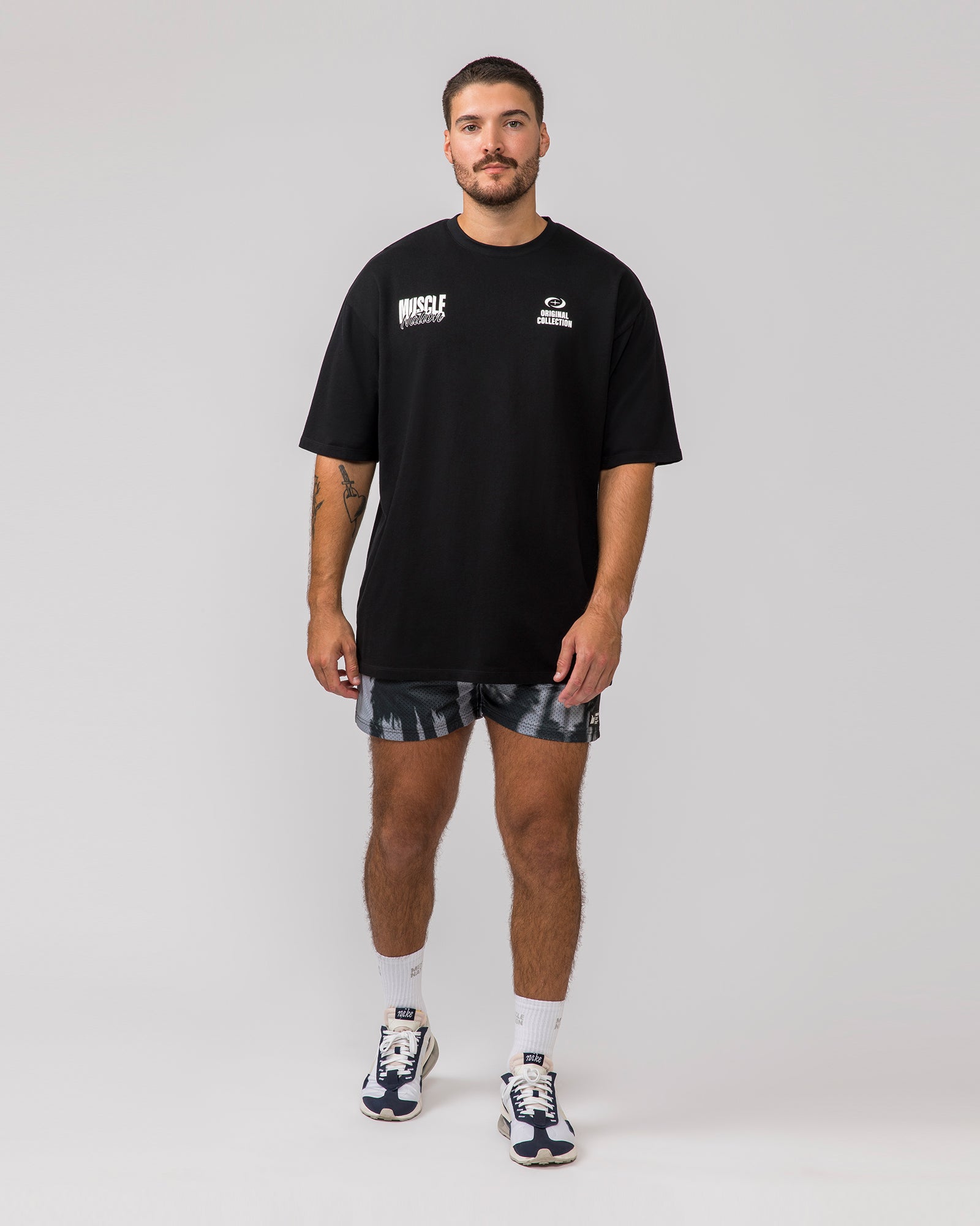 Lay Up 3.5" Shorts - Palm Tree Print-Shorts-S-112342PLMTRE-S-MNAPPRL30712-6-Muscle Nation