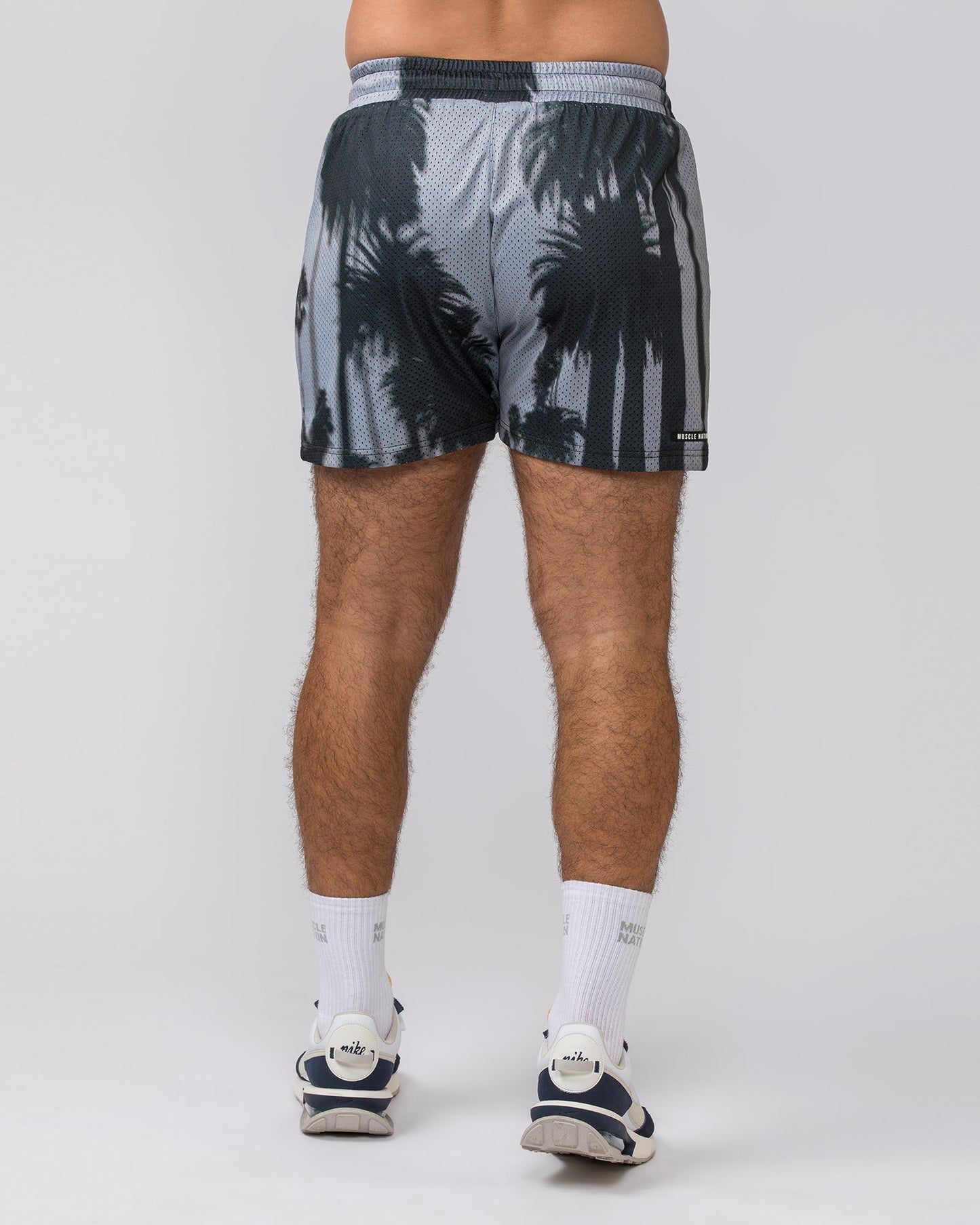 Lay Up 3.5" Shorts - Palm Tree Print-Shorts-S-112342PLMTRE-S-MNAPPRL30712-5-Muscle Nation