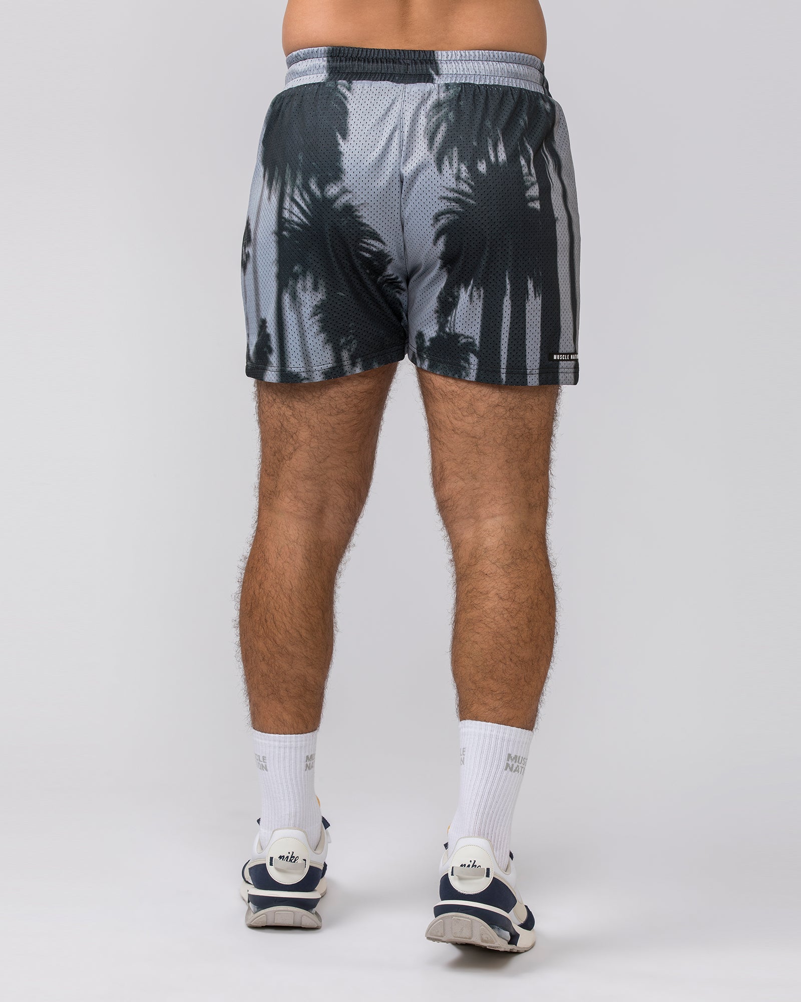 Lay Up 3.5" Shorts - Palm Tree Print-Shorts-S-112342PLMTRE-S-MNAPPRL30712-5-Muscle Nation