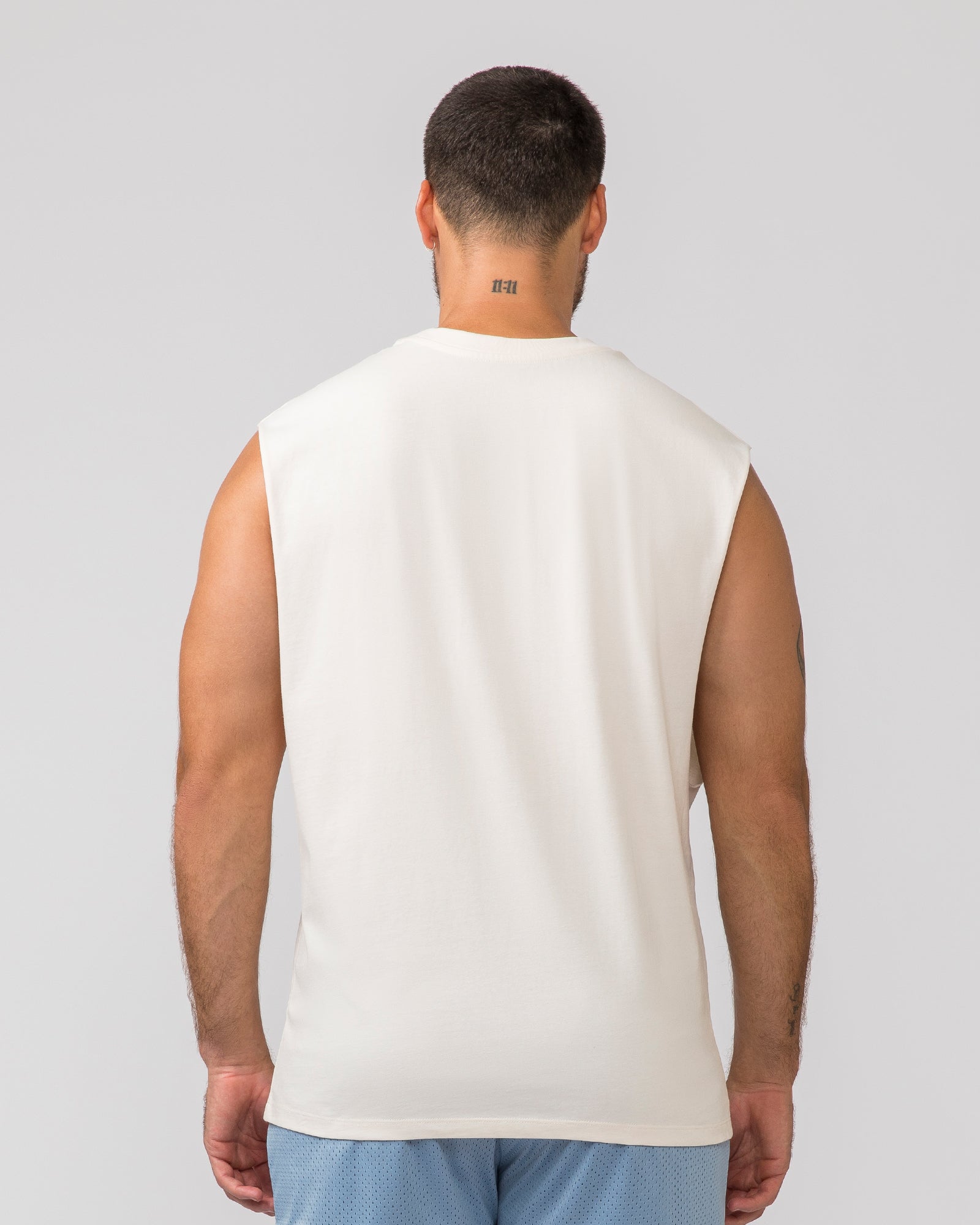 Lifting Muscle Tank - Travertine-Singlets & Tanks-S-022439TRAV-S-MNAPPRL30811-4-Muscle Nation