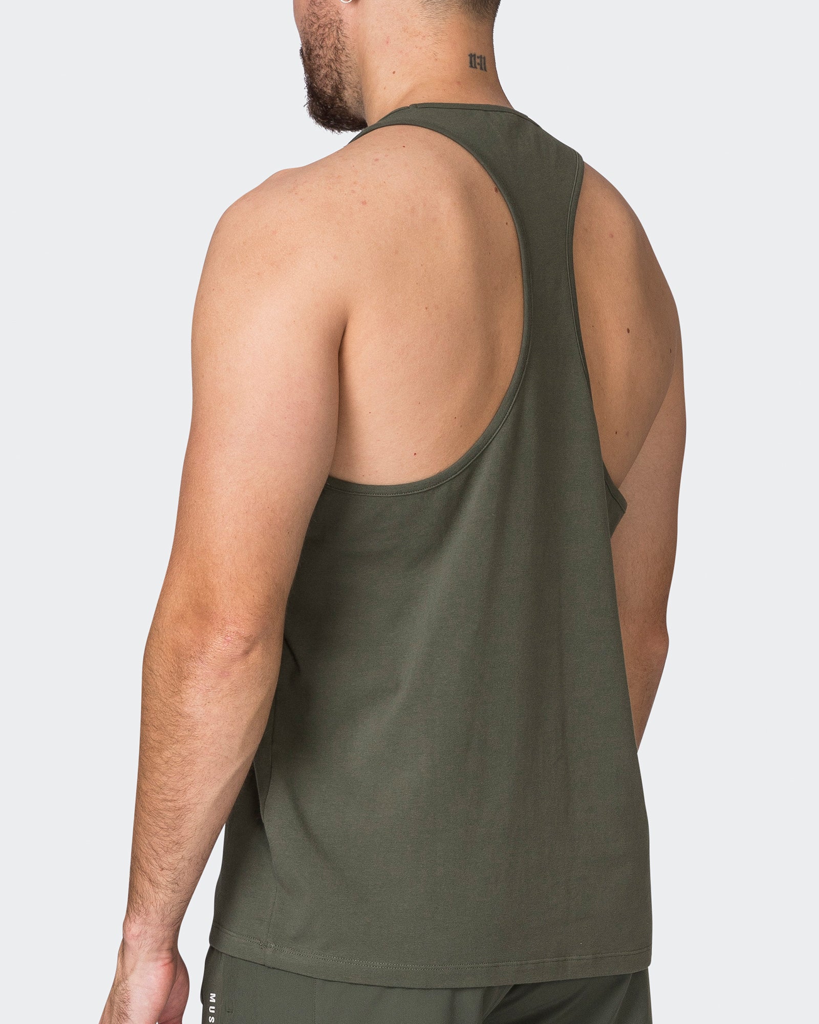 Infinite Y Back Singlet - Dark Khaki-Singlets & Tanks-S-072301DKHAKI-S-MNAPPRL25366-5-Muscle Nation