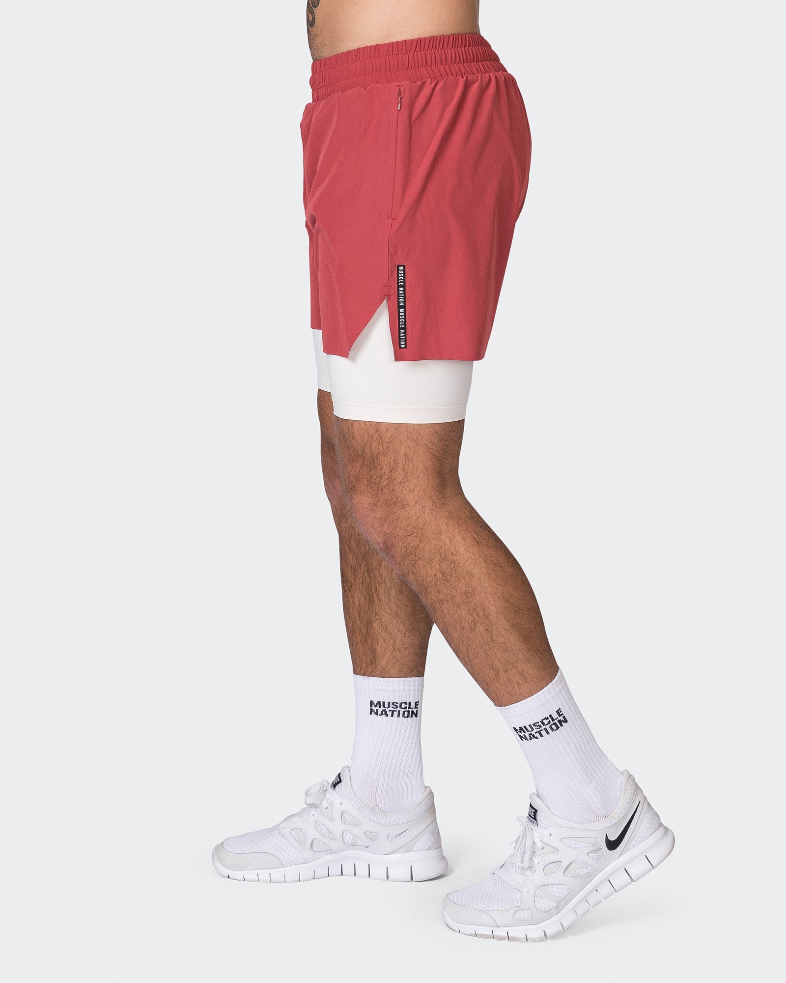 Replay 3" Shorts - Dusty Red-Shorts-S-052334DTSYRD-S-MNAPPRL25205-6-Muscle Nation