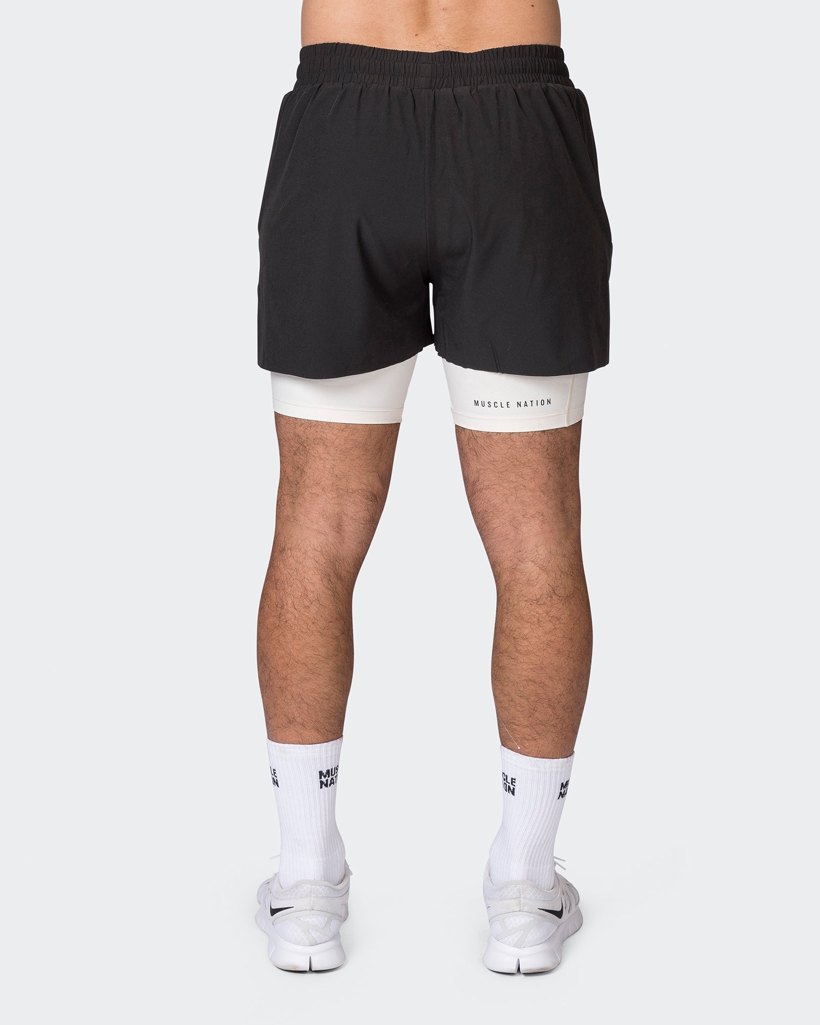 Replay 3" Shorts - Black/Travertine-Shorts-S-052334BLK-S-MNAPPRL25191-6-Muscle Nation
