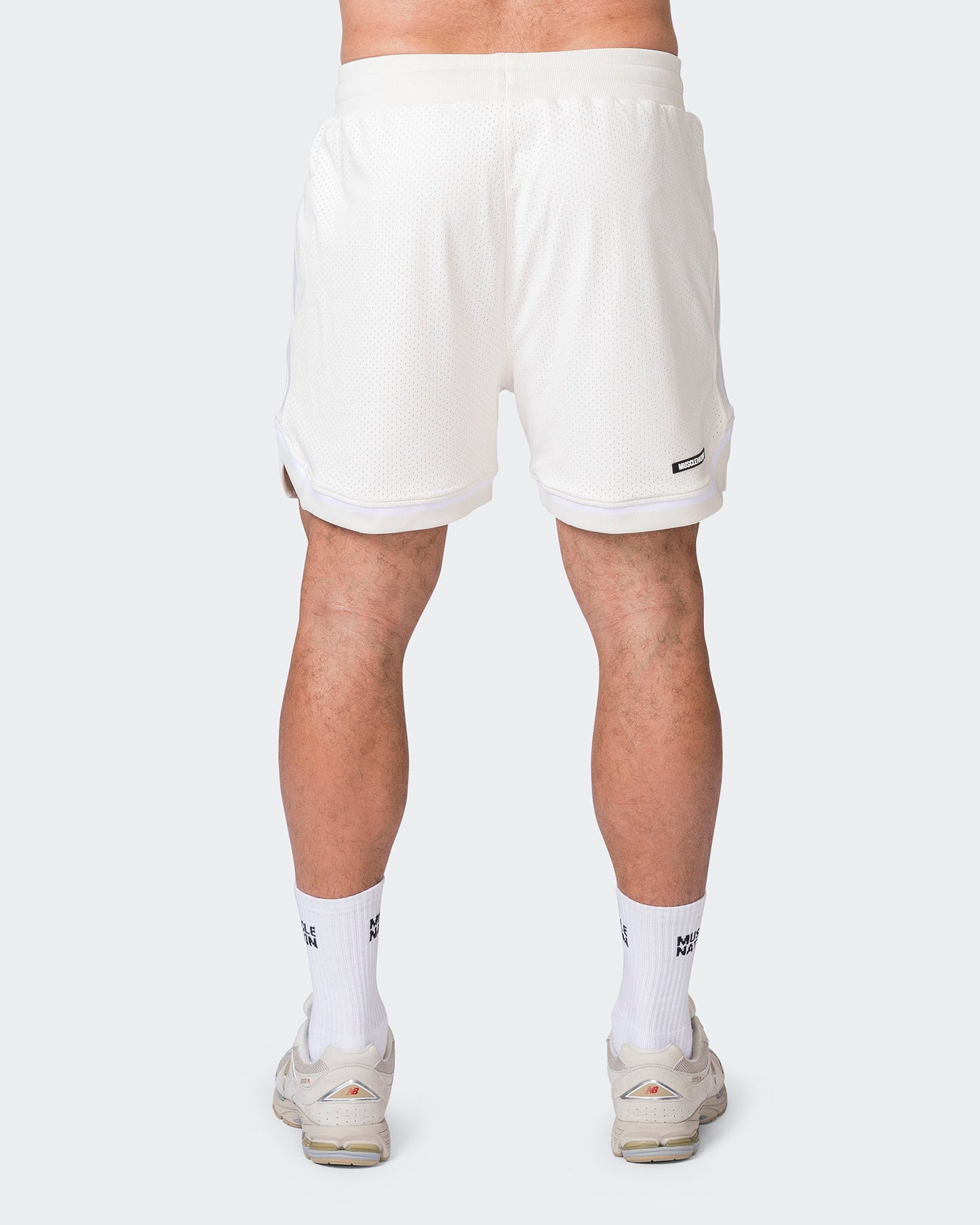 Mens 5" Basketball Shorts - Travertine-Shorts-S-072312TRAV-S-MNAPPRL25513-6-Muscle Nation