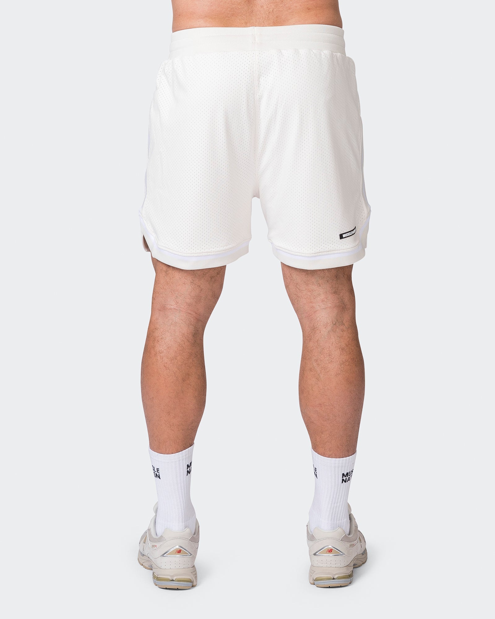 Mens 5" Basketball Shorts - Travertine-Shorts-S-072312TRAV-S-MNAPPRL25513-6-Muscle Nation