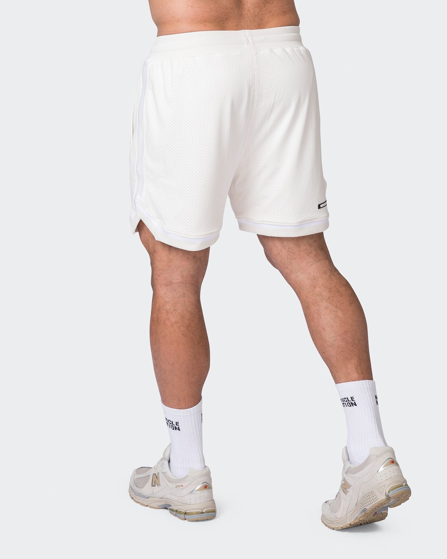 Mens 5" Basketball Shorts - Travertine-Shorts-S-072312TRAV-S-MNAPPRL25513-5-Muscle Nation