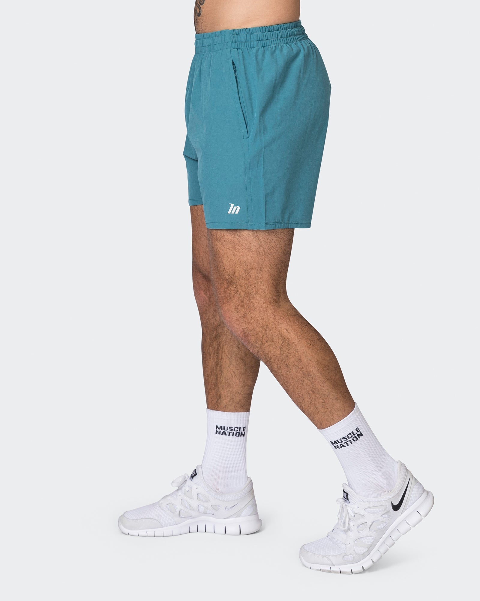 New Heights 4" Shorts - Light Harbour-Shorts-S-072309LGTHRBR-S-MNAPPRL25464-4-Muscle Nation