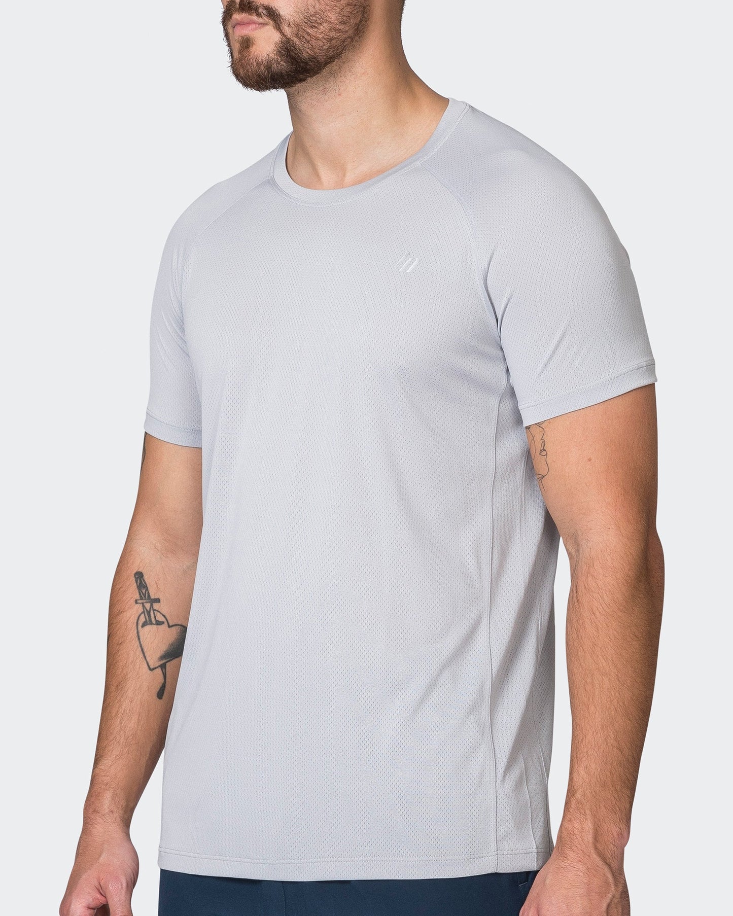 New Heights Running Tee - Quiet Grey-T-Shirts-S-072305QUTGRY-S-MNAPPRL25422-3-Muscle Nation