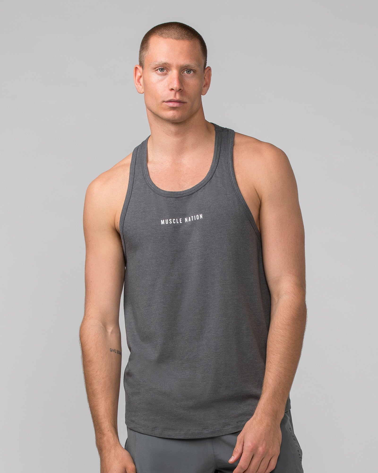 Striker Y Back Singlet - Tornado Marl-Singlets & Tanks-S-062403TMTM-S-MNAPPRL31800-1-Muscle Nation