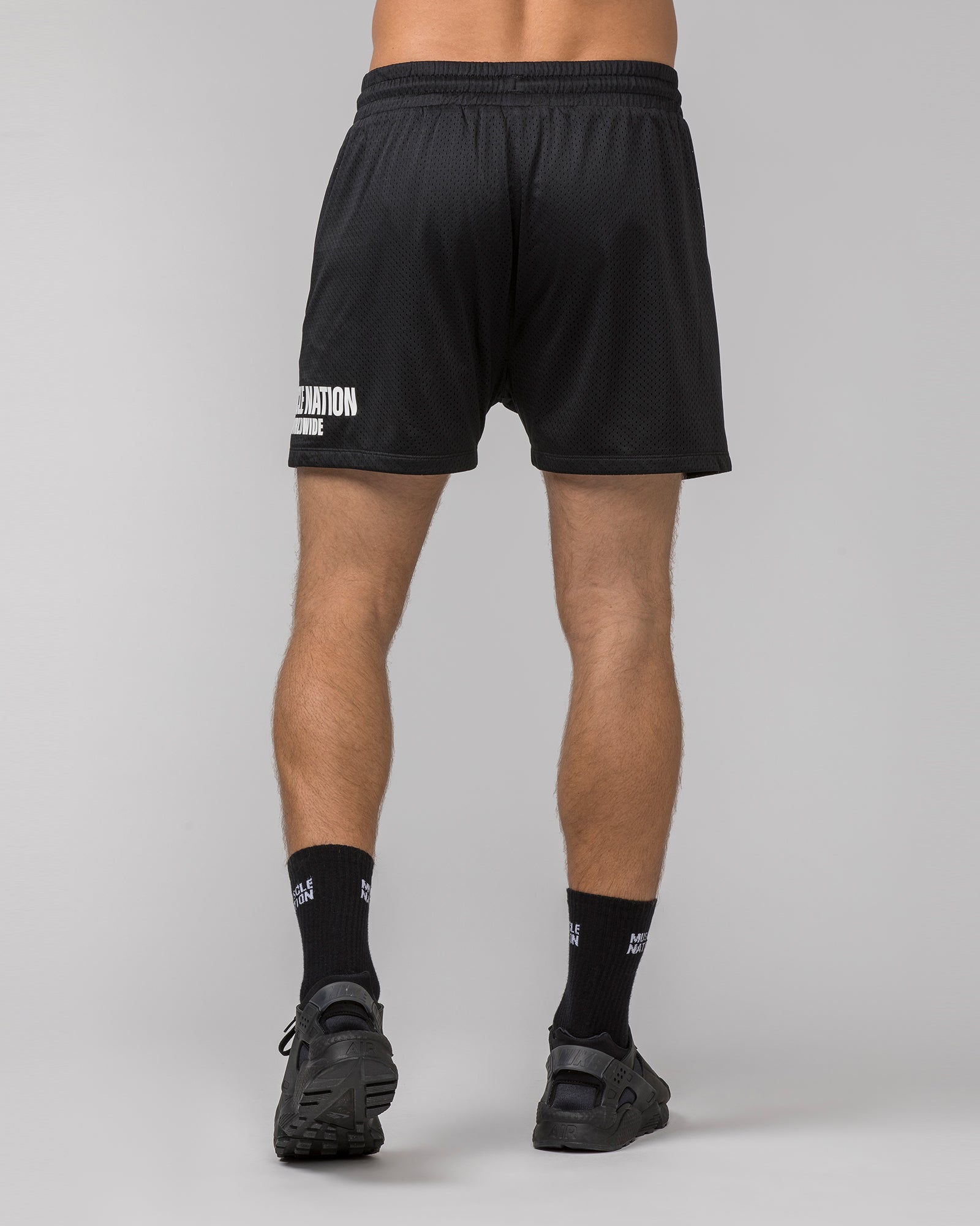 Worldwide Lay Up 3.5" Shorts - Black-Shorts-S-062404BLK-S-MNAPPRL31758-5-Muscle Nation