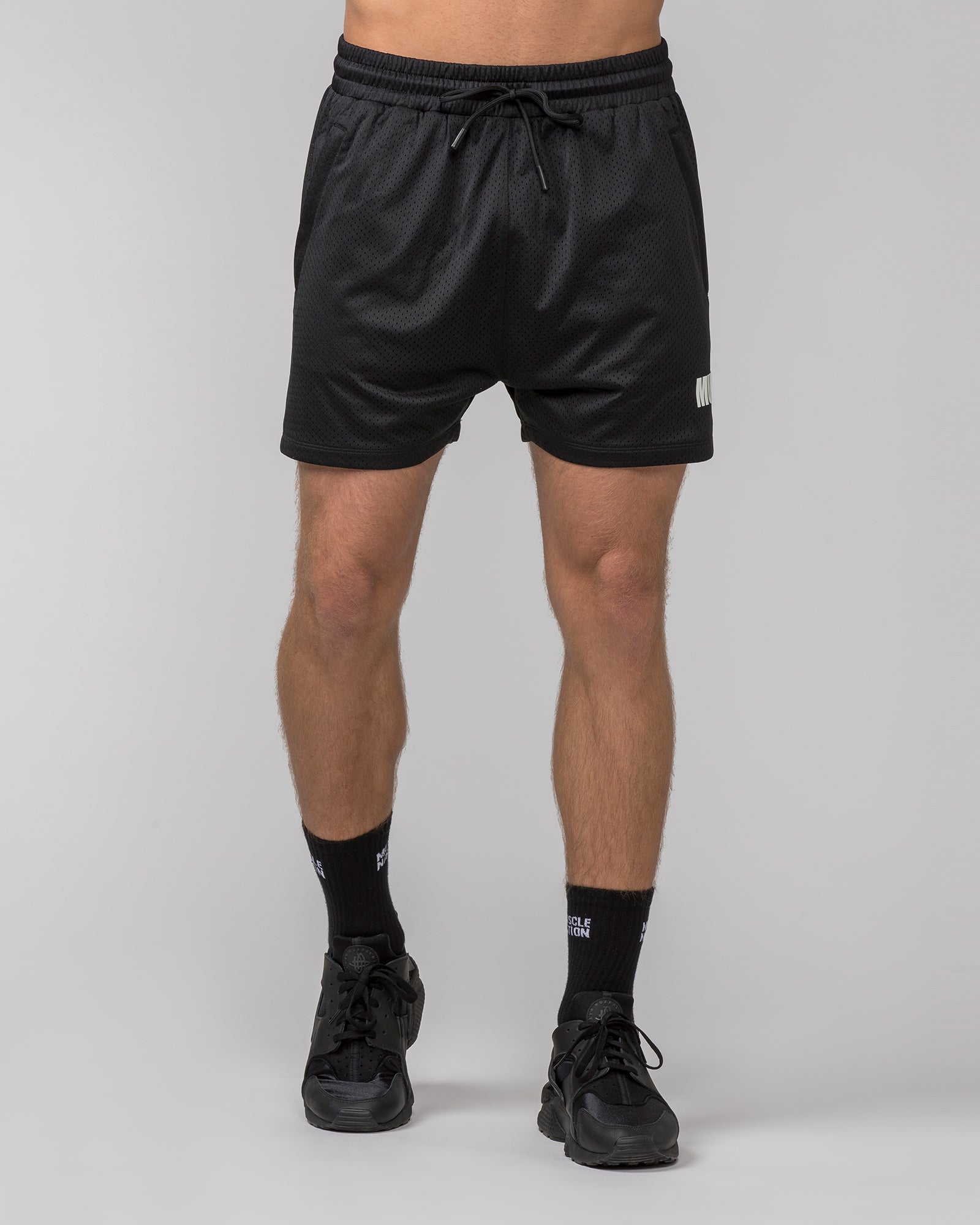 Worldwide Lay Up 3.5" Shorts - Black-Shorts-S-062404BLK-S-MNAPPRL31758-2-Muscle Nation