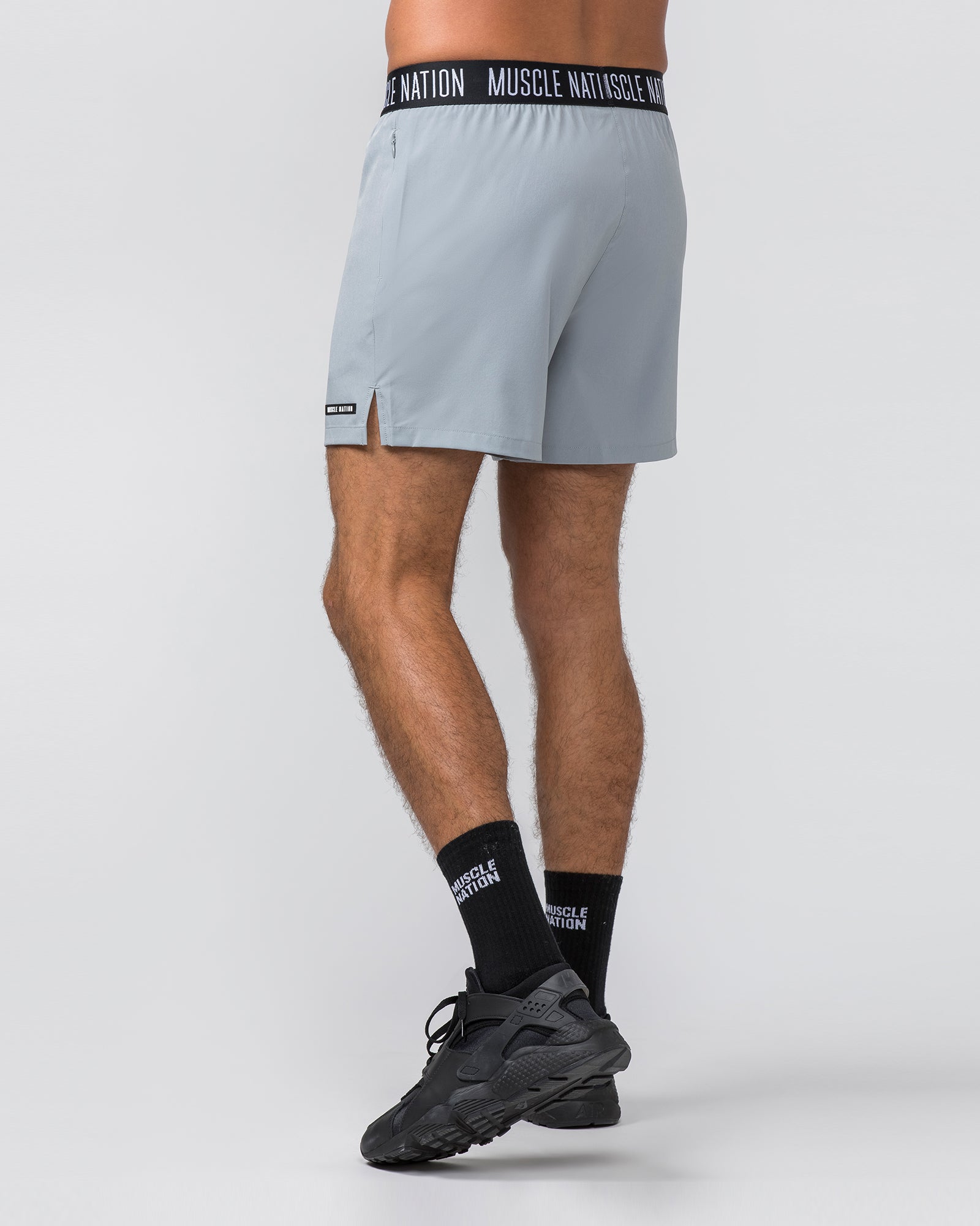 Level Up Training 4" Shorts - Jet Grey-Shorts-S-112364JETGRY-S-MNAPPRL30125-4-Muscle Nation