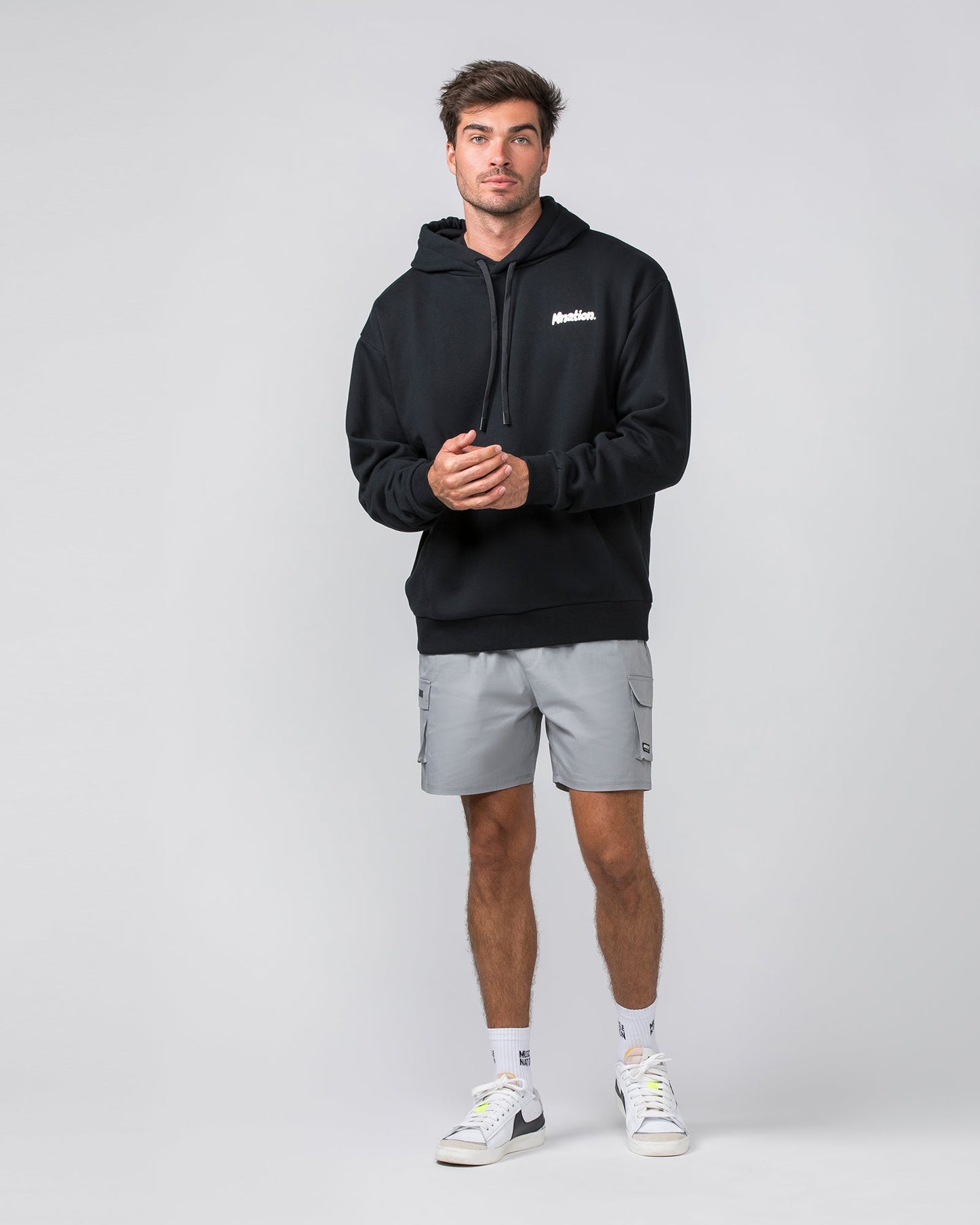 Daily Cargo 5" Shorts - Jet Grey-Shorts-S-042346JETGRY-S-MNAPPRL30882-7-Muscle Nation