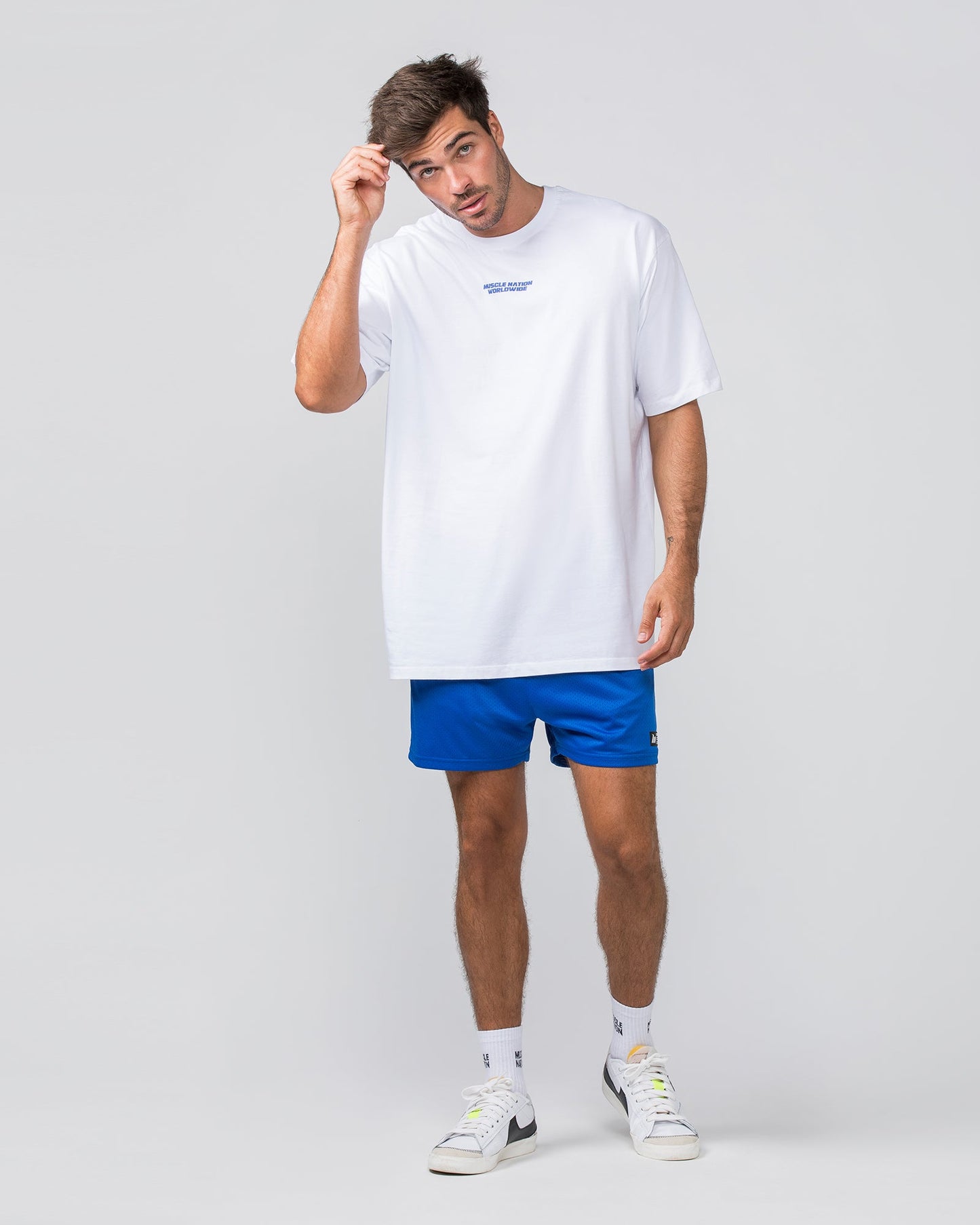 Lay Up 3.5" Shorts - Bondi Blue-Shorts-S-112342BONDIBLU-S-MNAPPRL30719-6-Muscle Nation