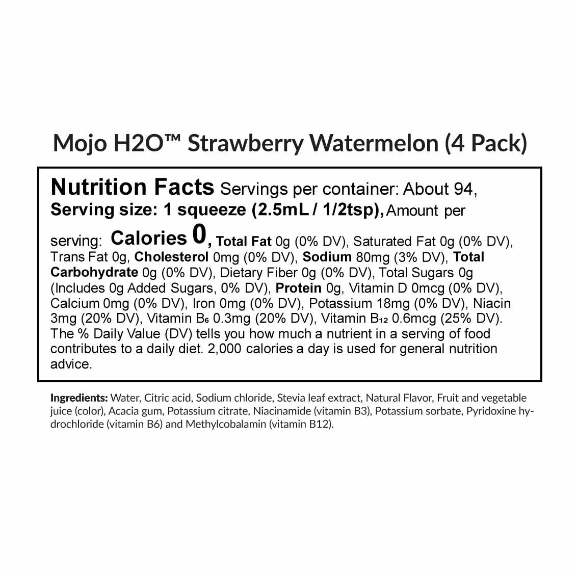 Mojo H2O Water Enhancer Nutrition Facts||aria-describedby="text-alternative-mojo-strawberry-suppfacts"
