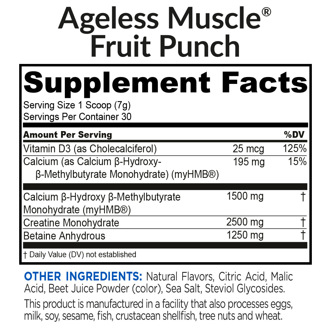 Ageless Muscle Fruit Punch 2 Pack