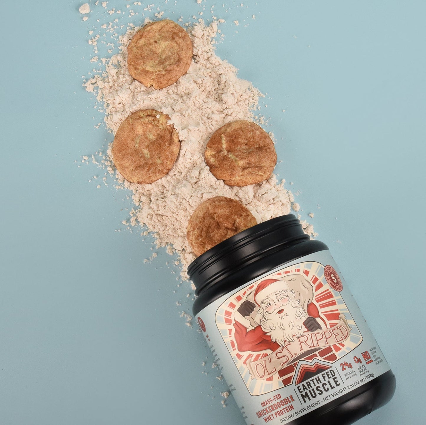 SEASONAL FLAVOR: OlĄŻ St. Ripped Snickerdoodle Grass-Fed Whey Protein