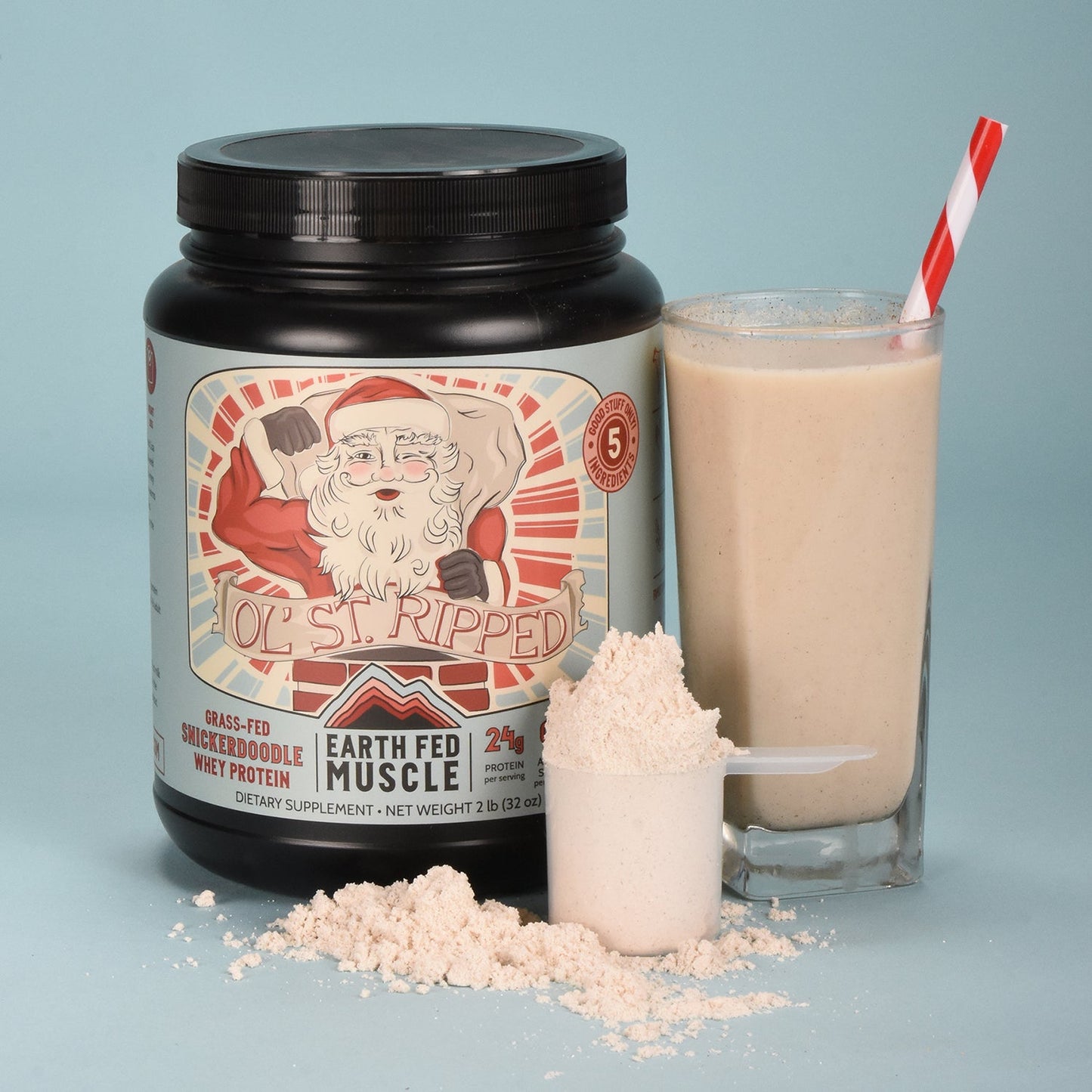 SEASONAL FLAVOR: OlĄŻ St. Ripped Snickerdoodle Grass-Fed Whey Protein