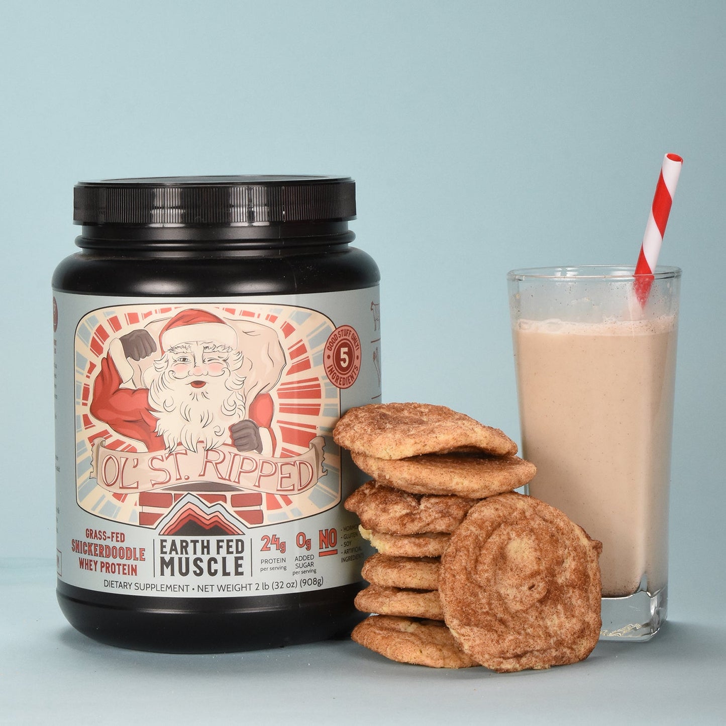 SEASONAL FLAVOR: OlĄŻ St. Ripped Snickerdoodle Grass-Fed Whey Protein