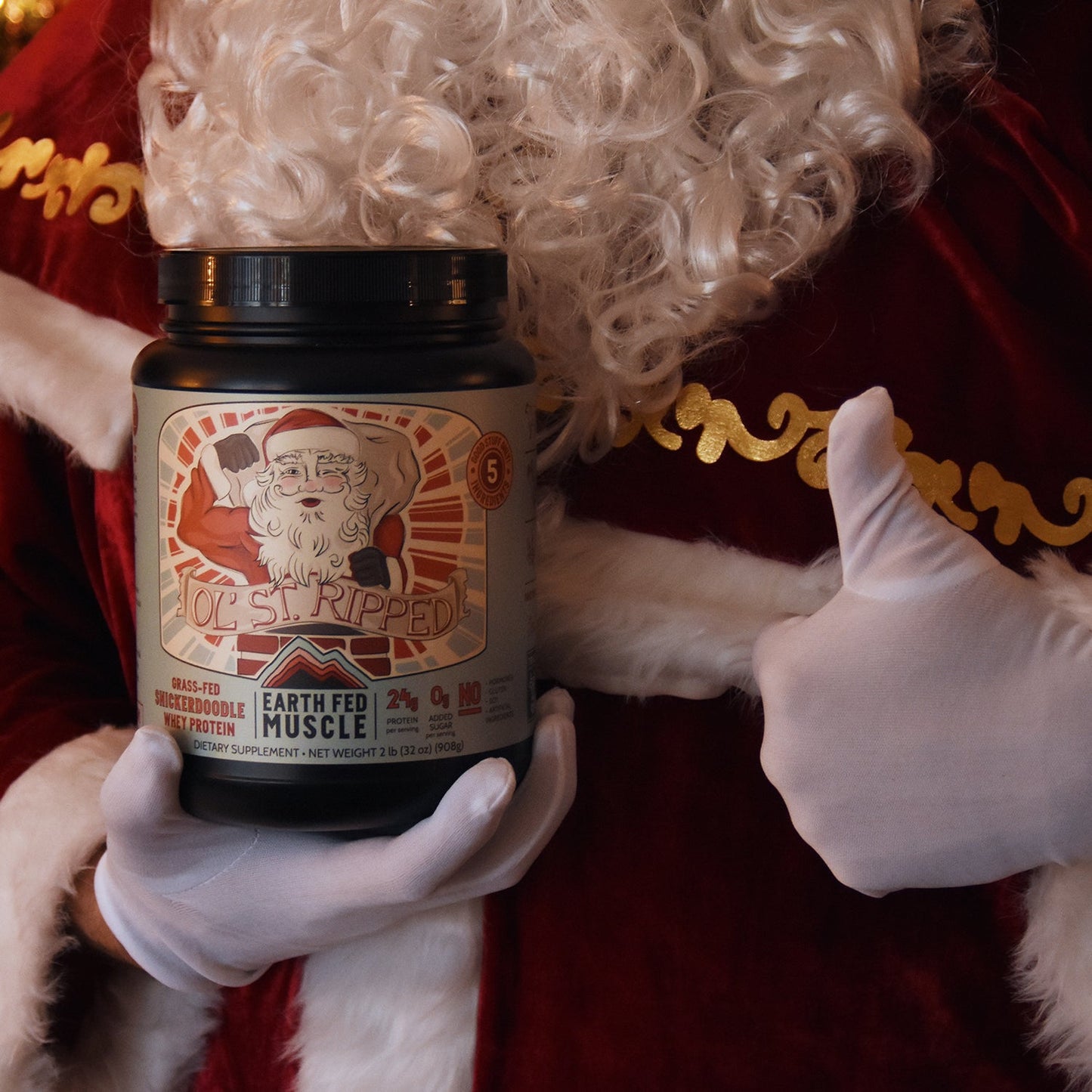 SEASONAL FLAVOR: OlĄŻ St. Ripped Snickerdoodle Grass-Fed Whey Protein