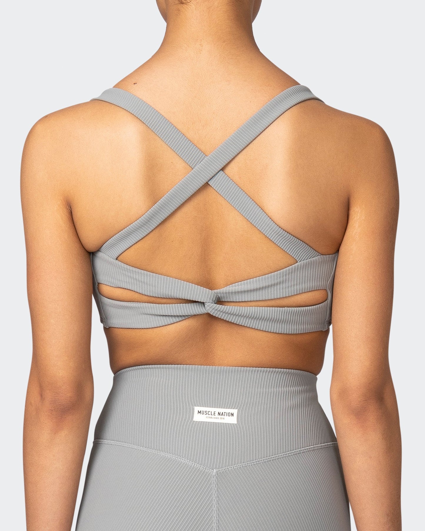 Twist Rib Bra - Zinc-Sports Bras-XS-042303ZINC-XS-MNAPPRL23313-6-Muscle Nation