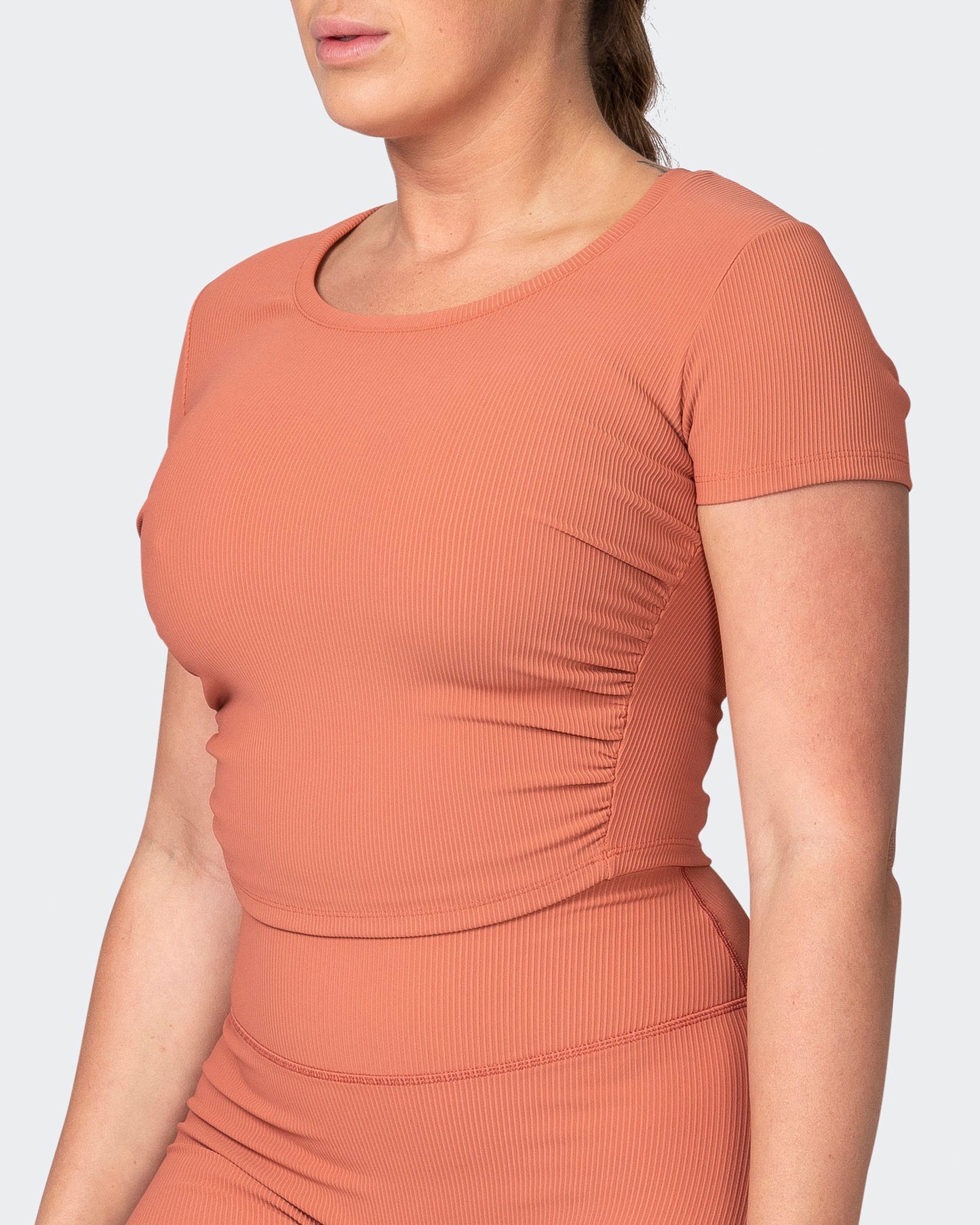 Rival Cropped Rib Top - Burnt Sienna-Tops-XXS-042301BNTSNA-XXS-MNAPPRL23207-3-Muscle Nation