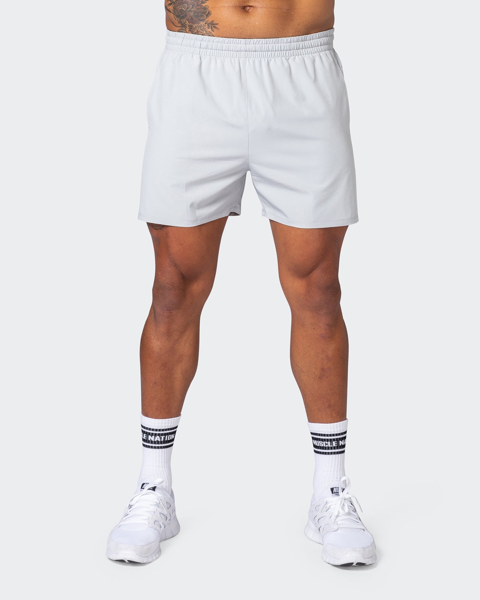 Function 4" Shorts - Quiet Grey-Shorts-S-082225QUTGRY-S-MNAPPRL17929-2-Muscle Nation