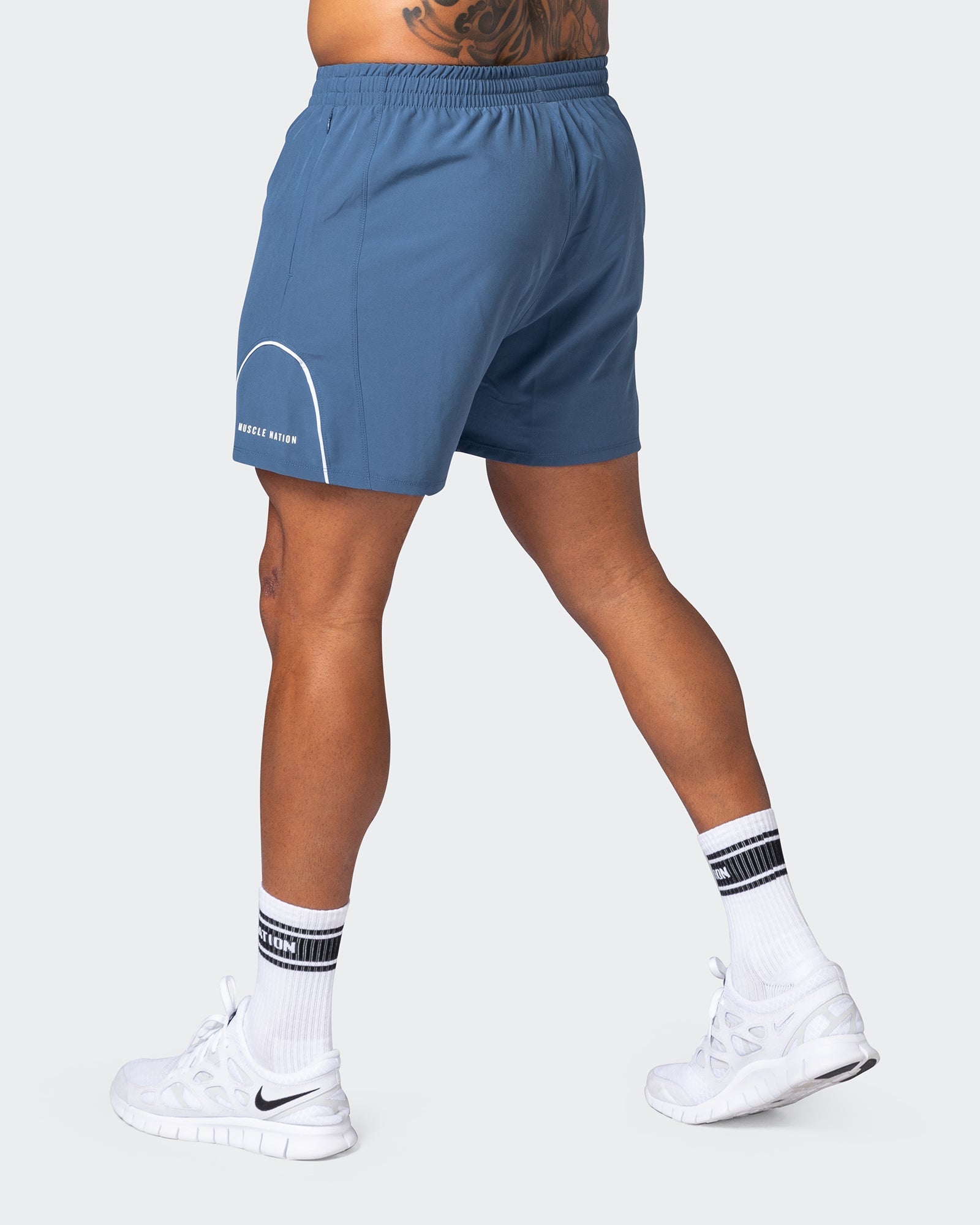 Deuce Training Shorts - Denim Blue-Shorts-S-082223DMNBLU-S-MNAPPRL17893-5-Muscle Nation