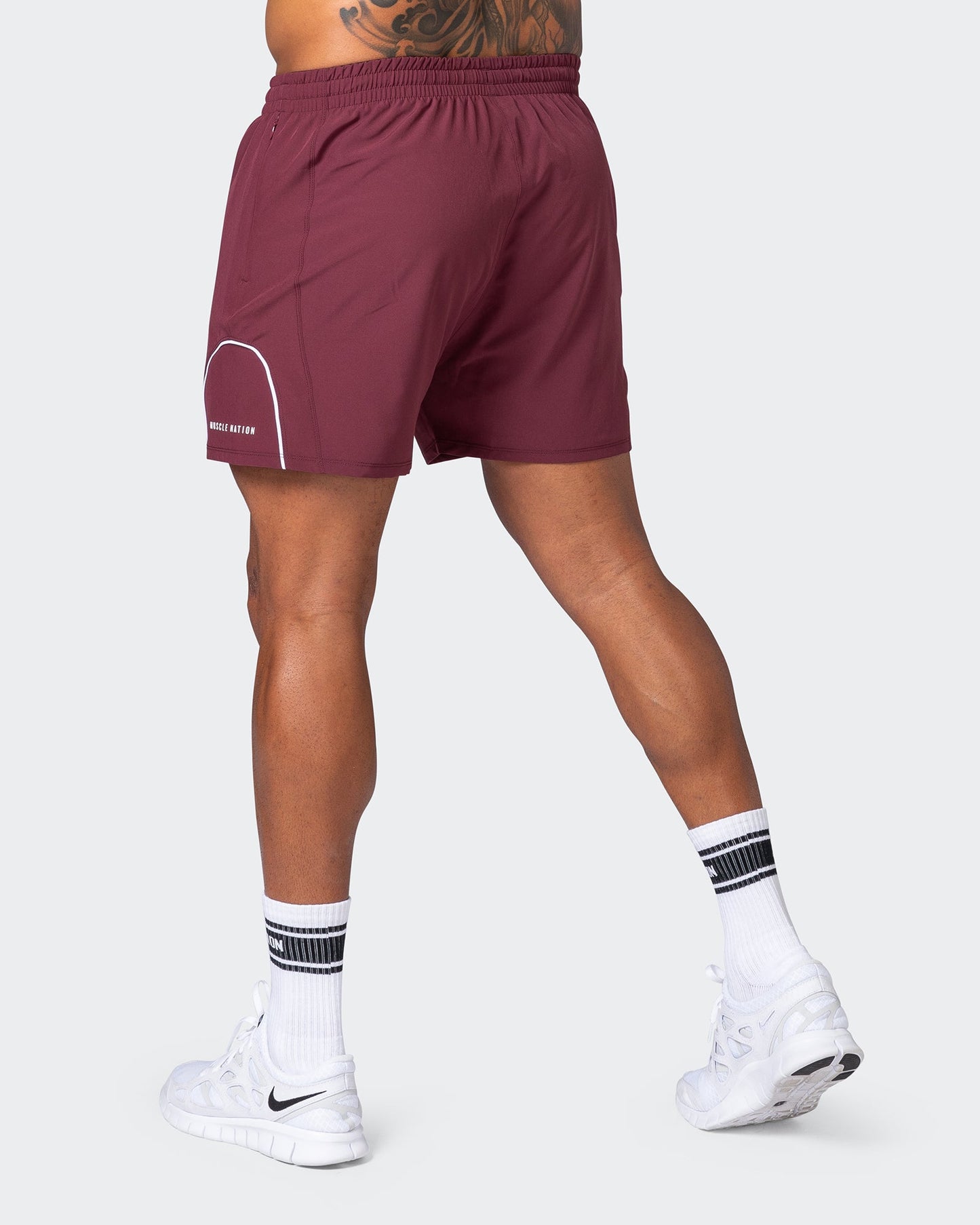 Deuce Training Shorts - Wine-Shorts-S-082223WINE-S-MNAPPRL17899-4-Muscle Nation