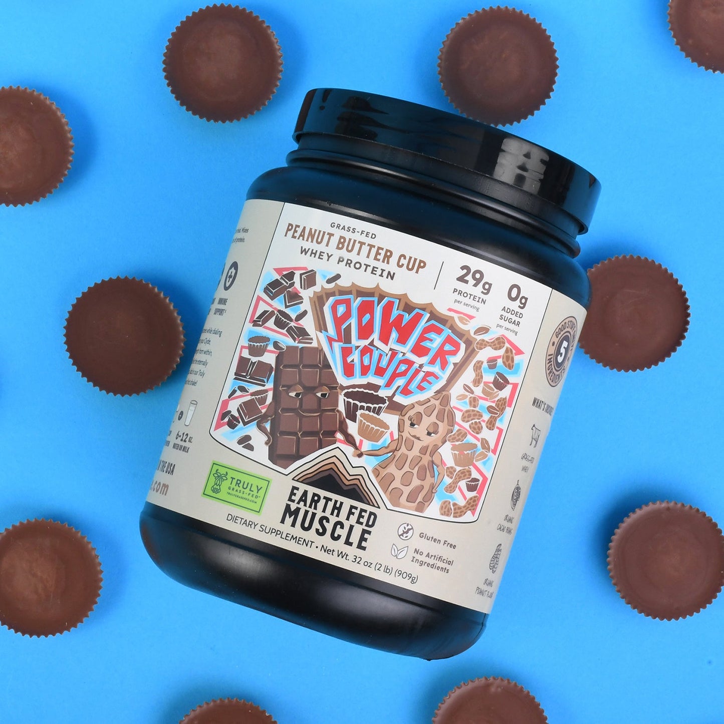 Power Couple Peanut Butter Cup Grass-Fed Whey Protein