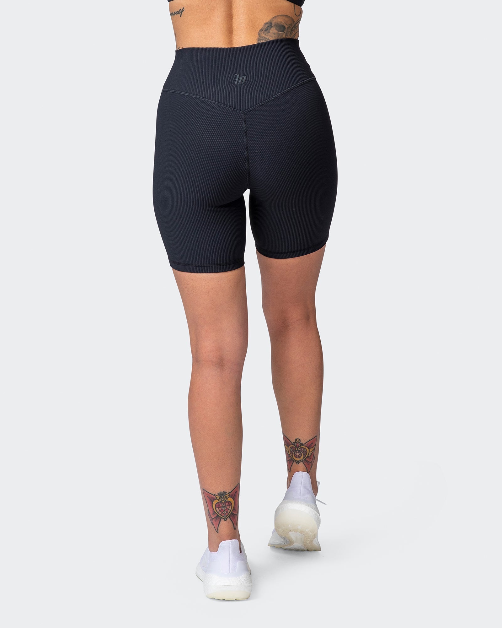 Zero Rise Rib Bike Shorts - Black-Shorts-XXS-042204BLK-XXS-MNAPPRL14431-5-Muscle Nation