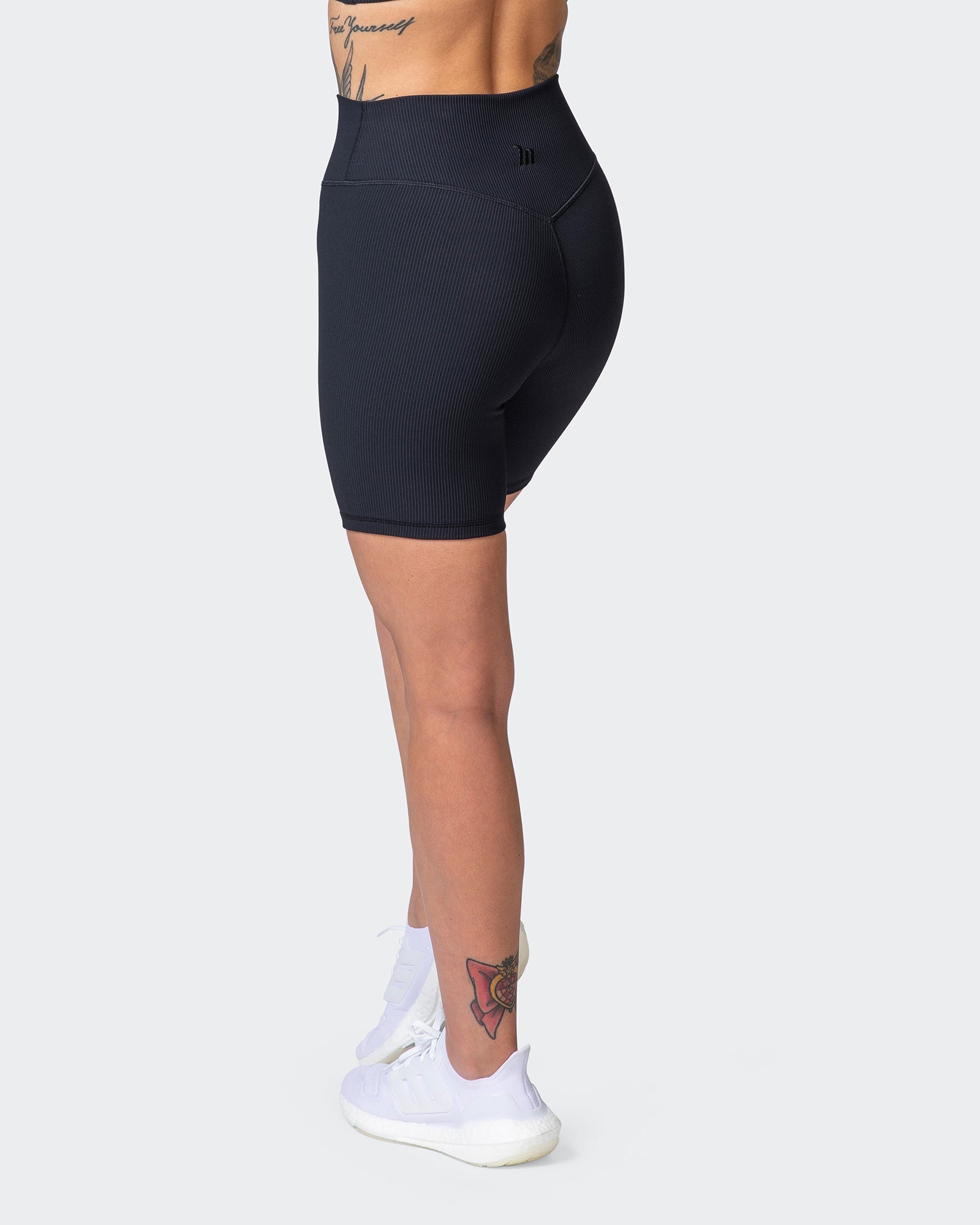 Zero Rise Rib Bike Shorts - Black-Shorts-XXS-042204BLK-XXS-MNAPPRL14431-4-Muscle Nation
