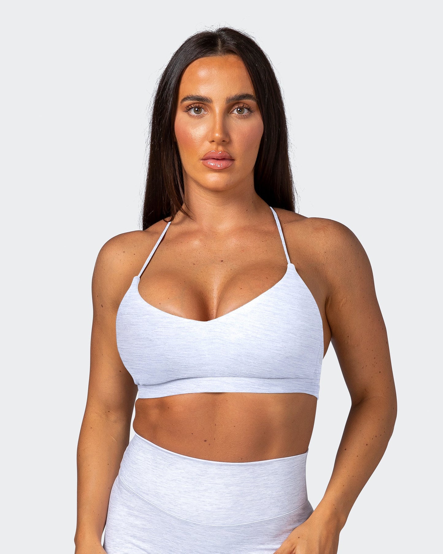 Sun Kissed Bralette- White Grey Marl-Bralettes-XS-112215WHTGMRL-XS-MNAPPRL18929-1-Muscle Nation